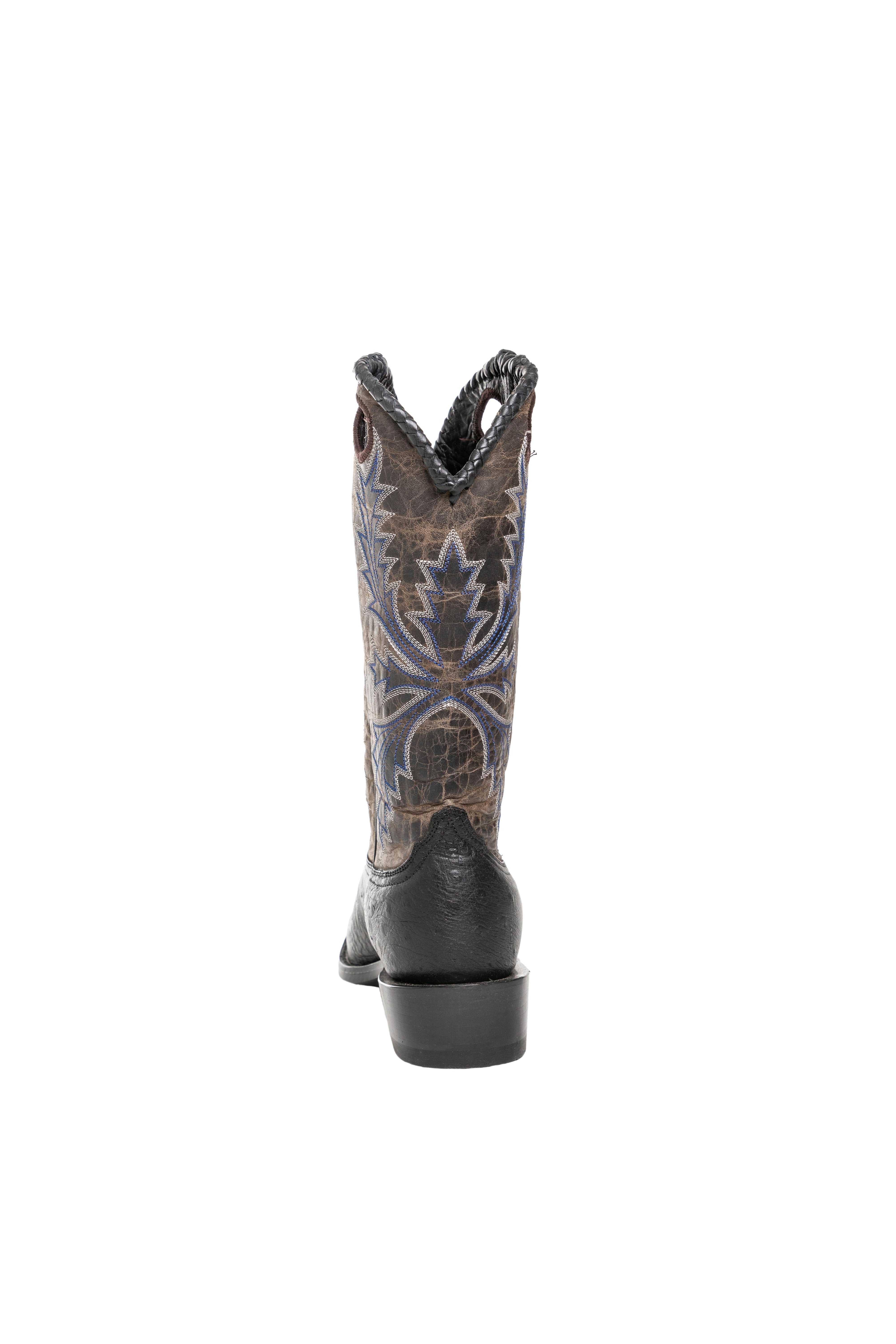 Resistol Boots - Smooth Quill Ostrich - Cutter Toe - Black