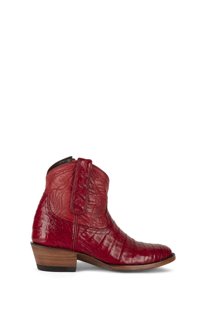 Allens Brand - Sierra Caiman - Round Toe - Red view 3