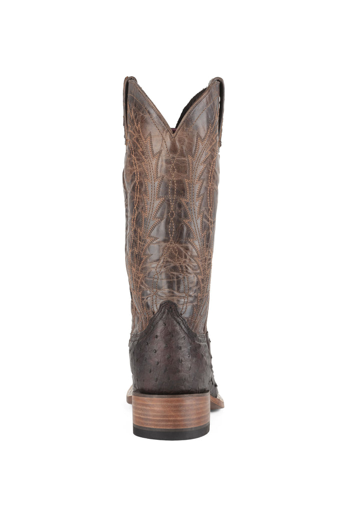 Allens Brand - Full Quill Ostrich - Square Toe - Chocolate view 5
