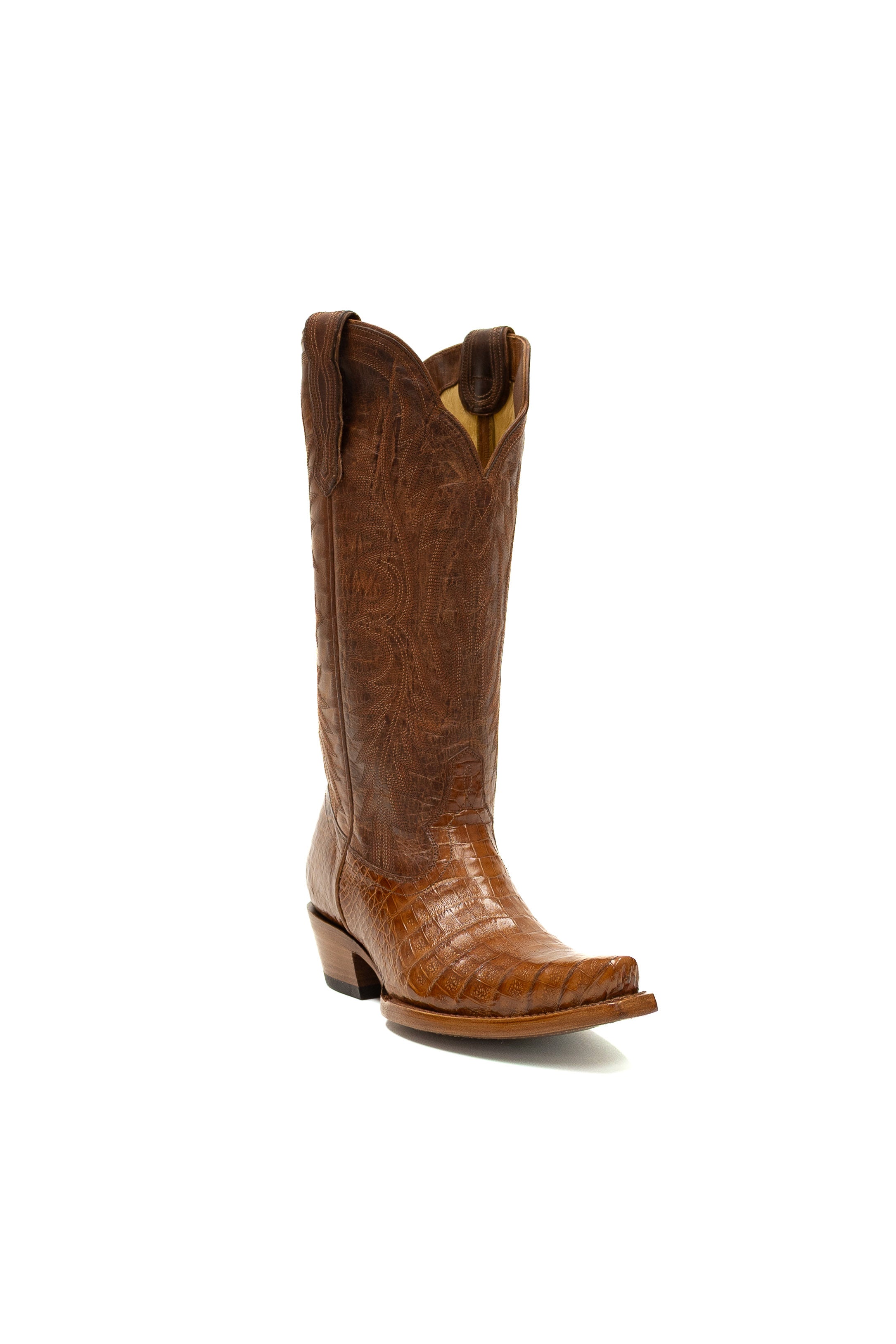 Allens Brand - Chloe Caiman Belly - Cognac