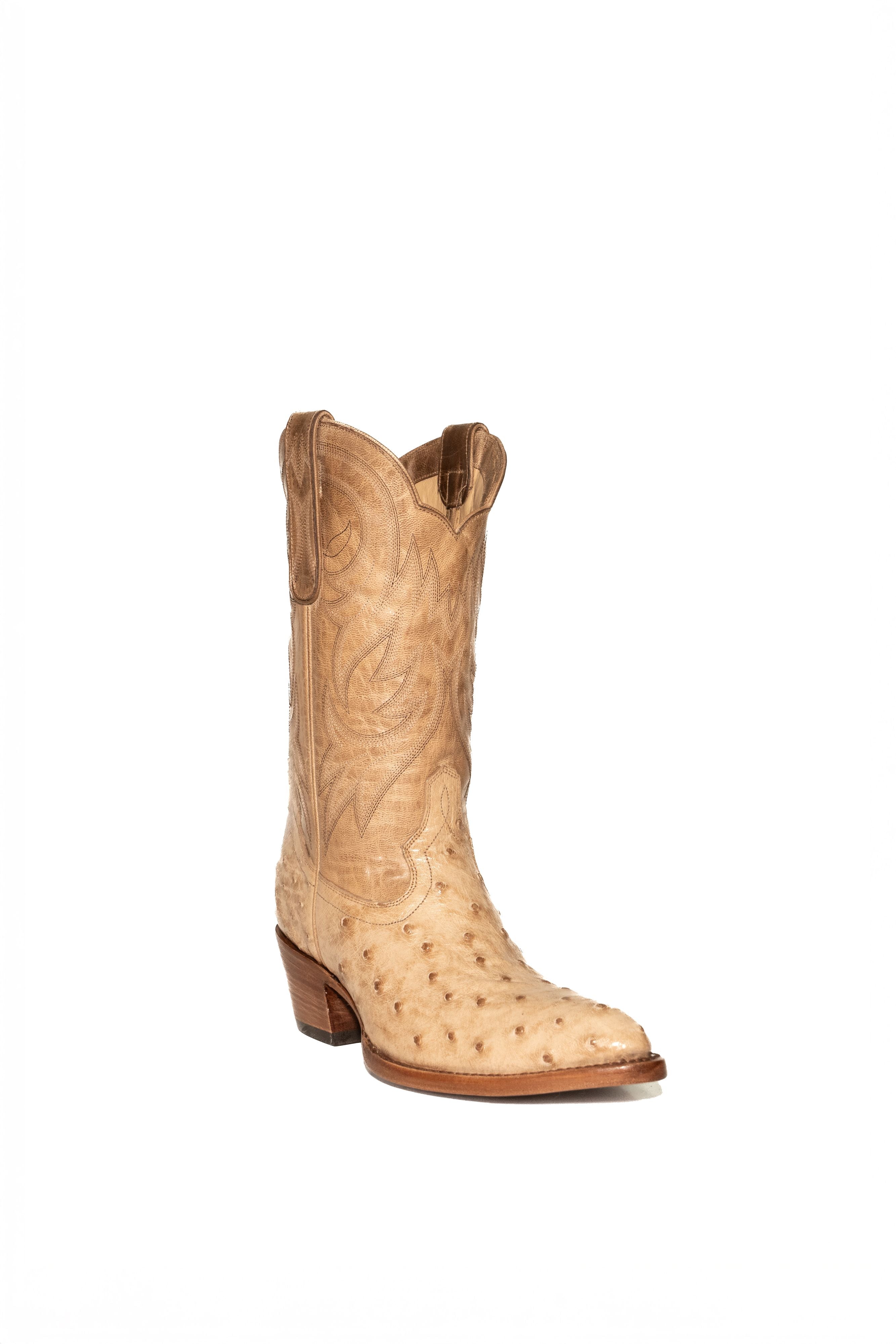 Allens Brand - Kim Full Quill Ostrich - Vintage Tan