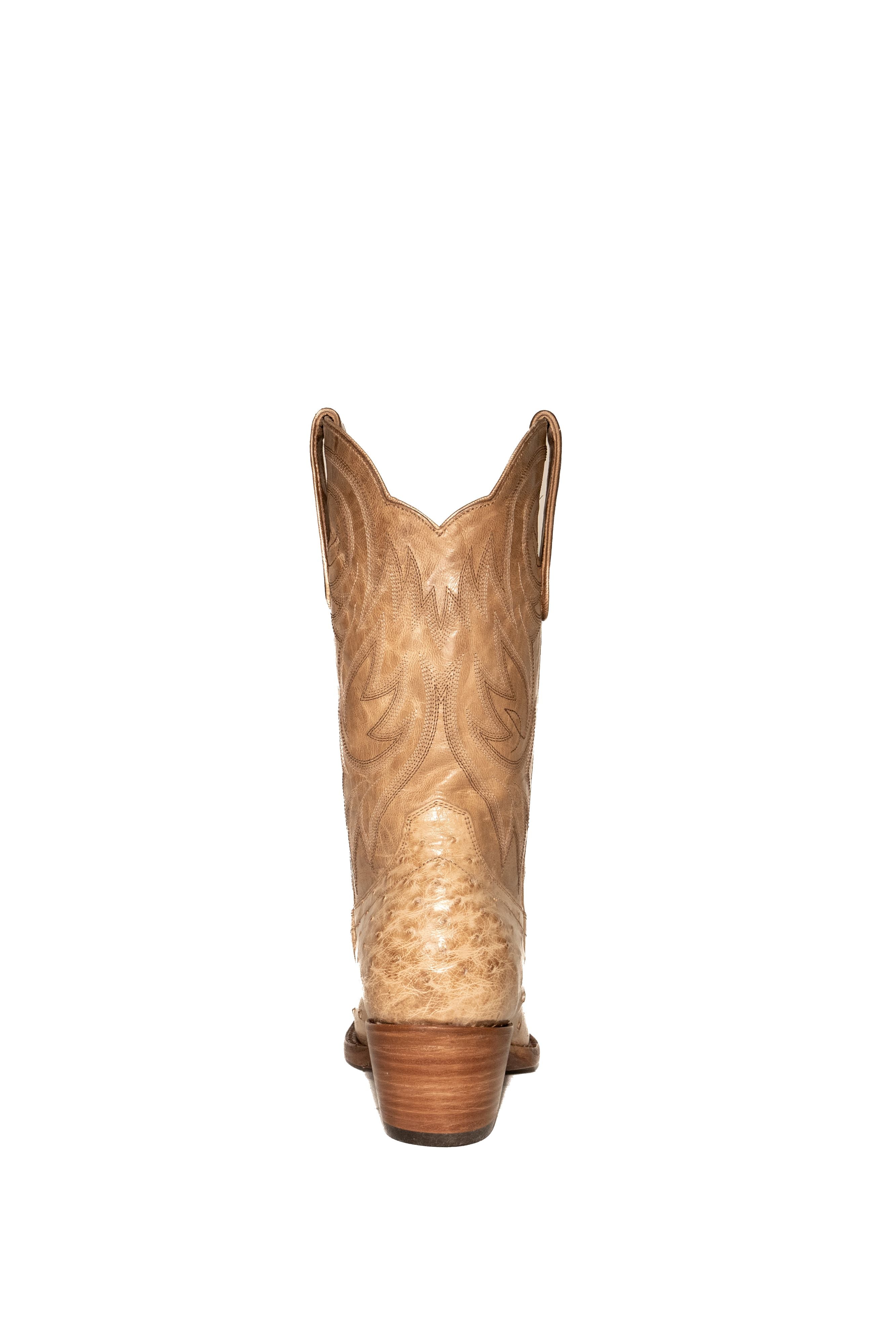 Allens Brand - Kim Full Quill Ostrich - Vintage Tan