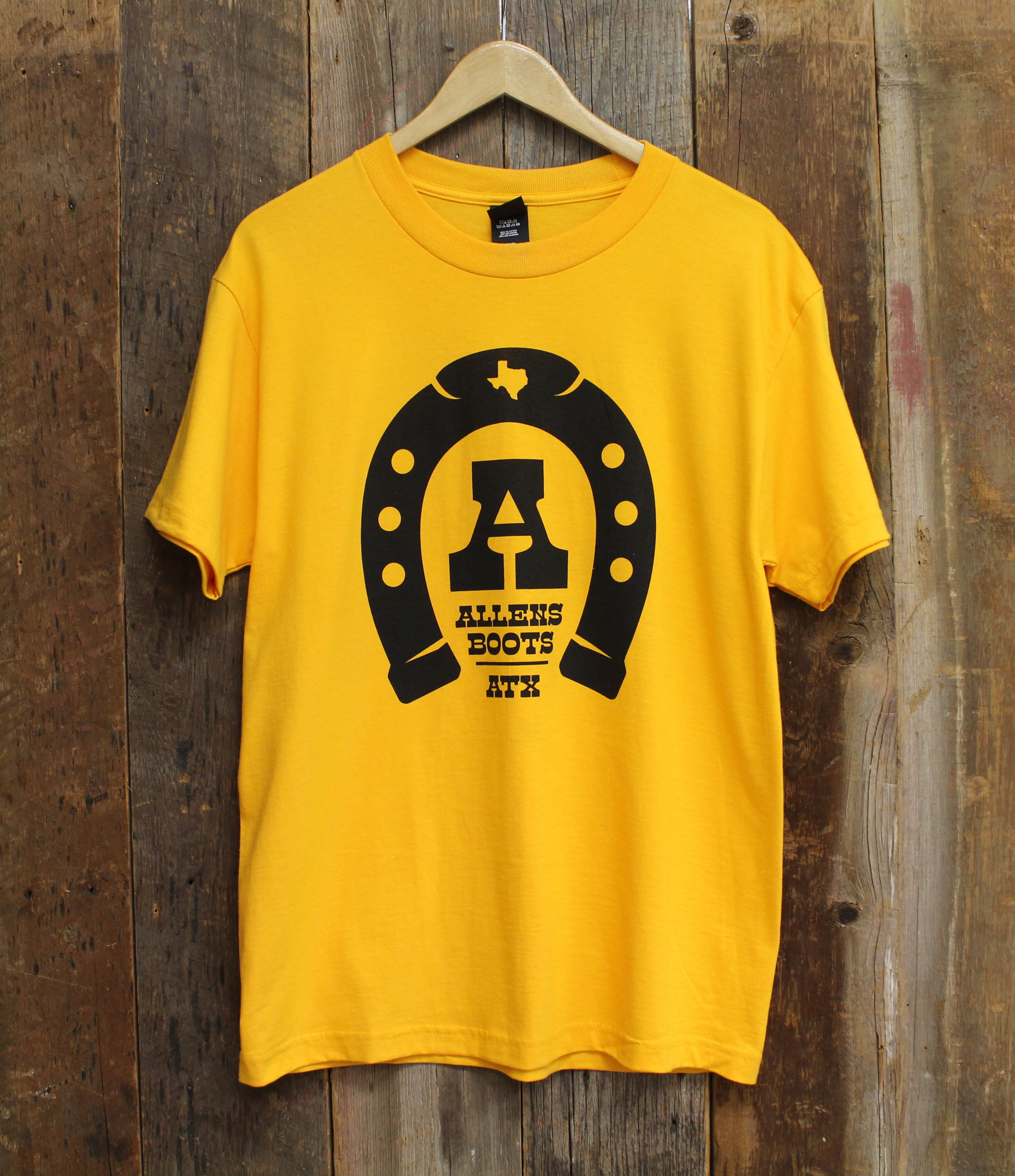 Allens Shirt - Allens Horseshoe - Yellow