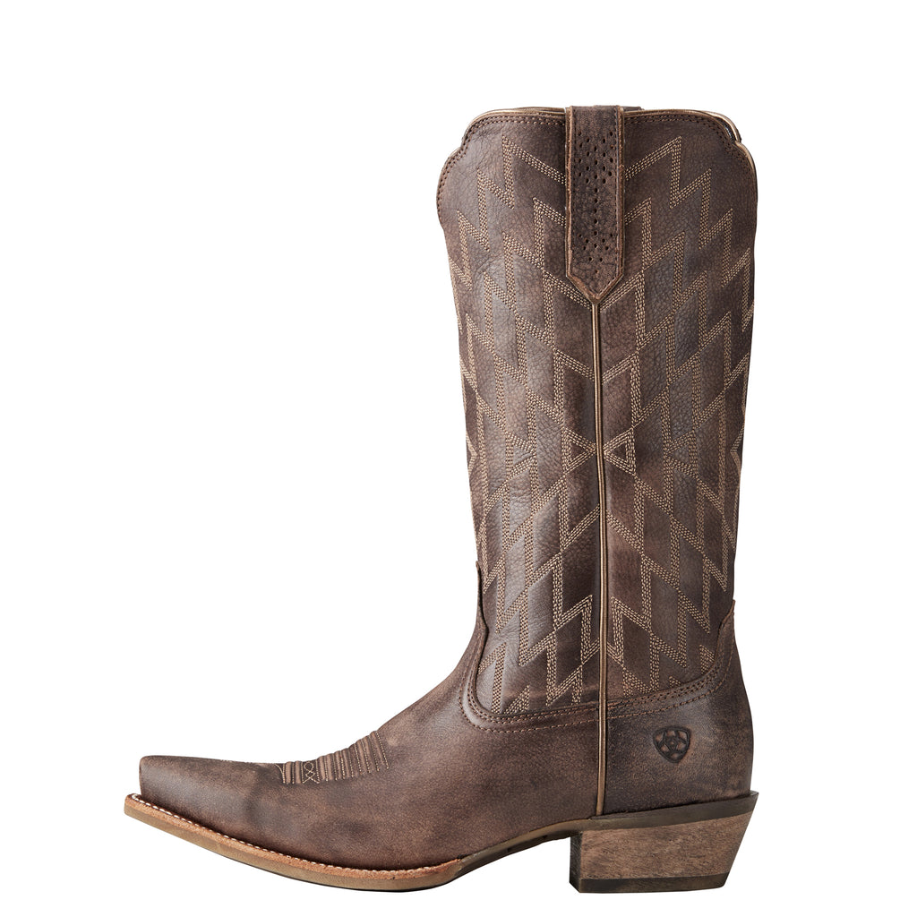 Women's Ariat Southwestern XToe Brown Boots #10021579 view 5