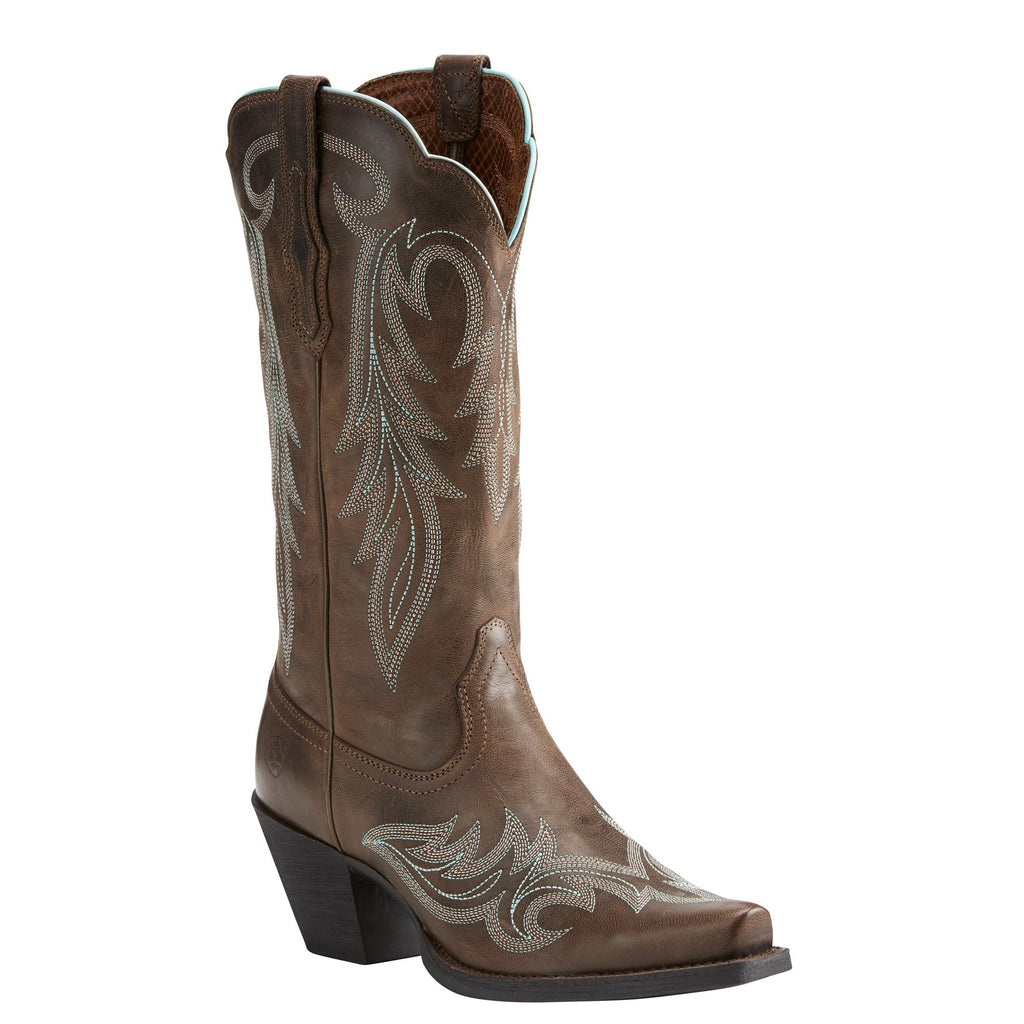 Women's Ariat Round Up Renegade Bar Brown Boots #10021581 view 1