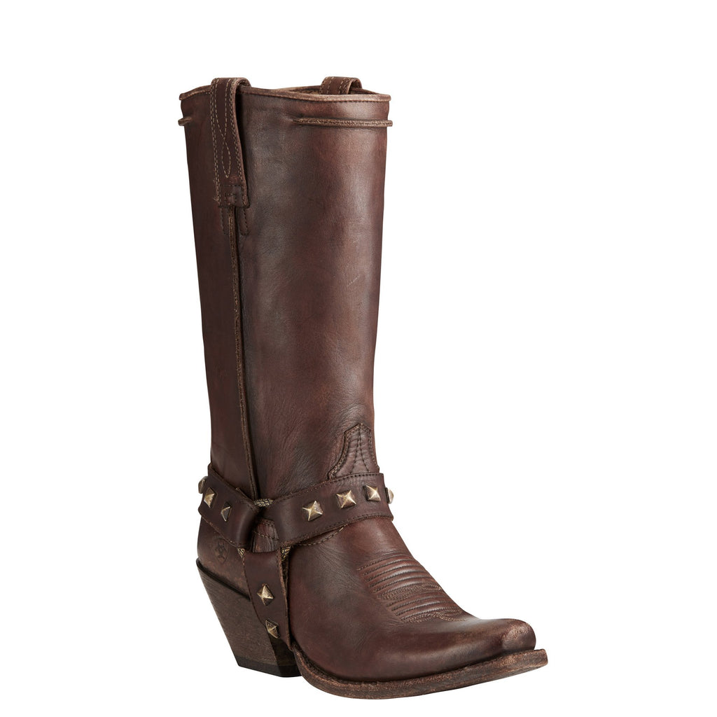 Women's Ariat Rowan Harness Natural Brown Boots #10021659 view 1