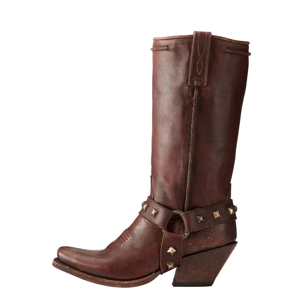 Women's Ariat Rowan Harness Natural Brown Boots #10021659 view 3
