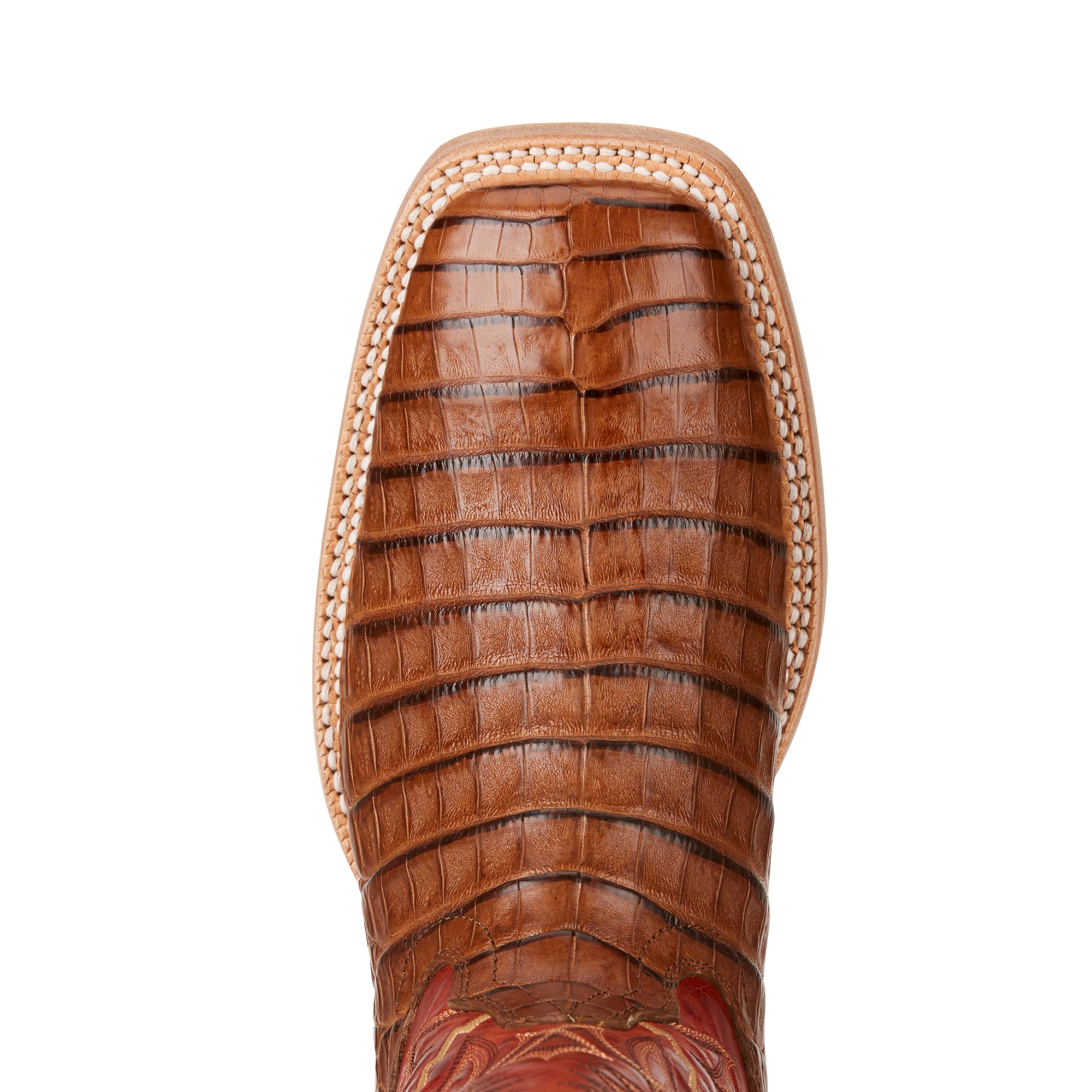 Men s Ariat Boots Gold Buckle Caramel Brown 10021664 Allens Boots