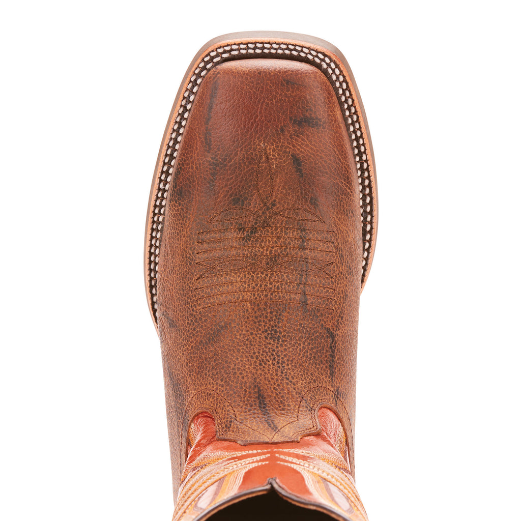 Men s Ariat Range Boss Western Boot Brown 10025116 Allens Boots
