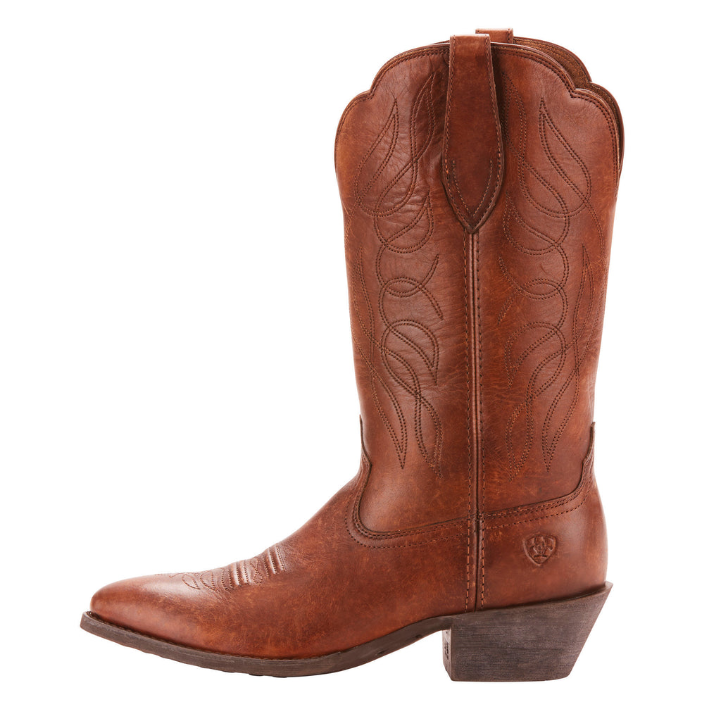 Women's Ariat Heritage R Toe Western Boot Brown #10025121 view 2