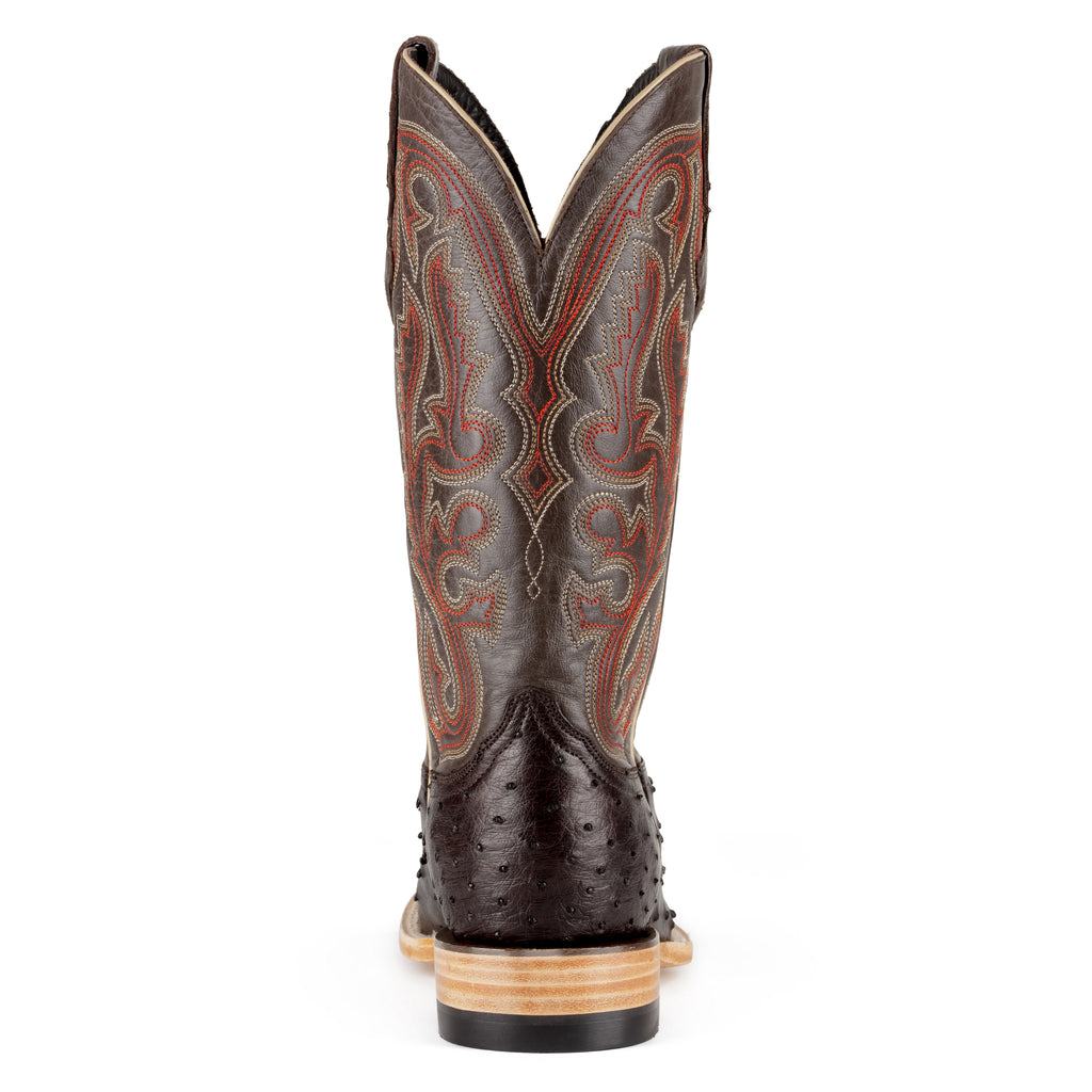 Resistol Boots - Full Quill Ostrich - Square Toe - Nicotine view 5