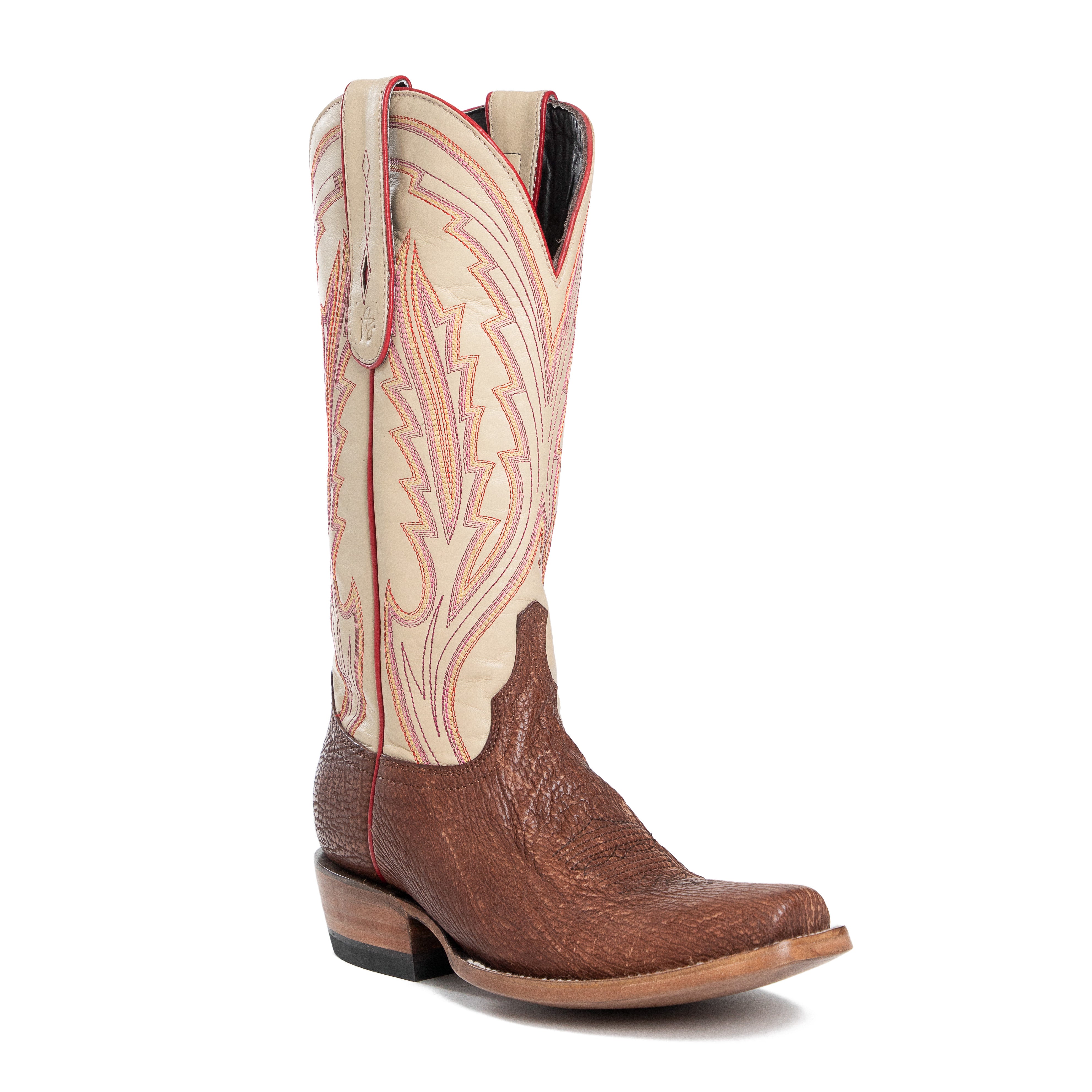 Azulado - Cheyenne Sanded Shark - Cutter Toe - Wine