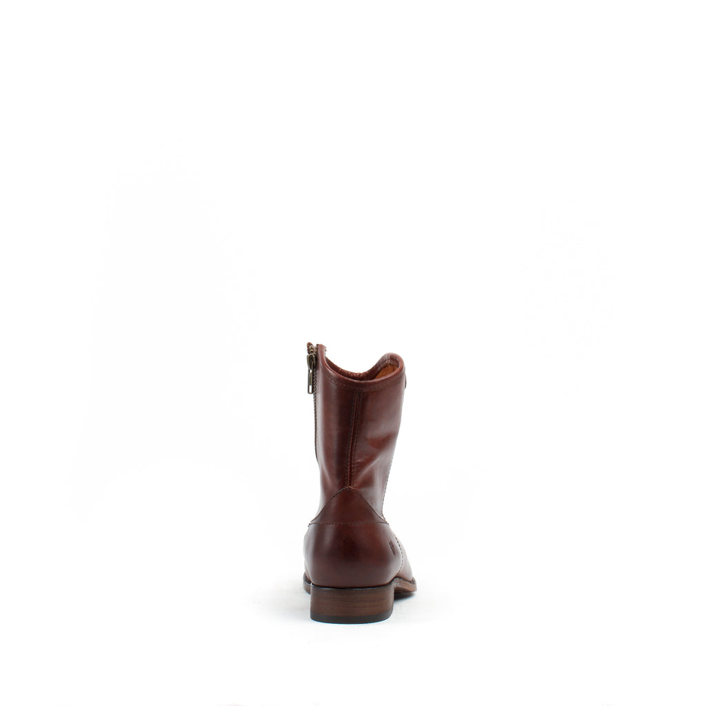 Women's Frye Melissa Button Short Boots Redwood #77900-RDD view 3