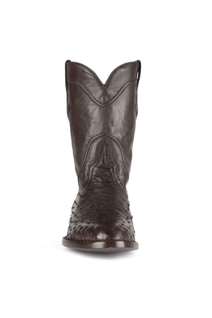 Allens Brand - Full Quill Ostrich - Roper - Nicotine view 4