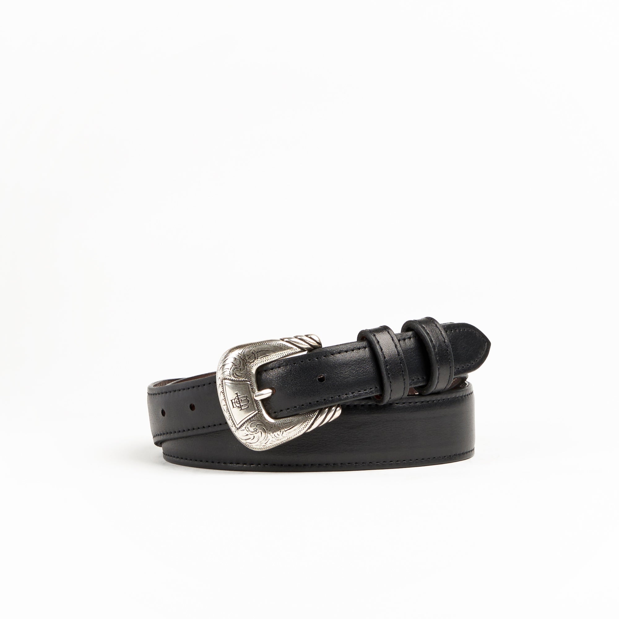Allens Boots Exclusive Taper Black Calf Belt #2Q-A