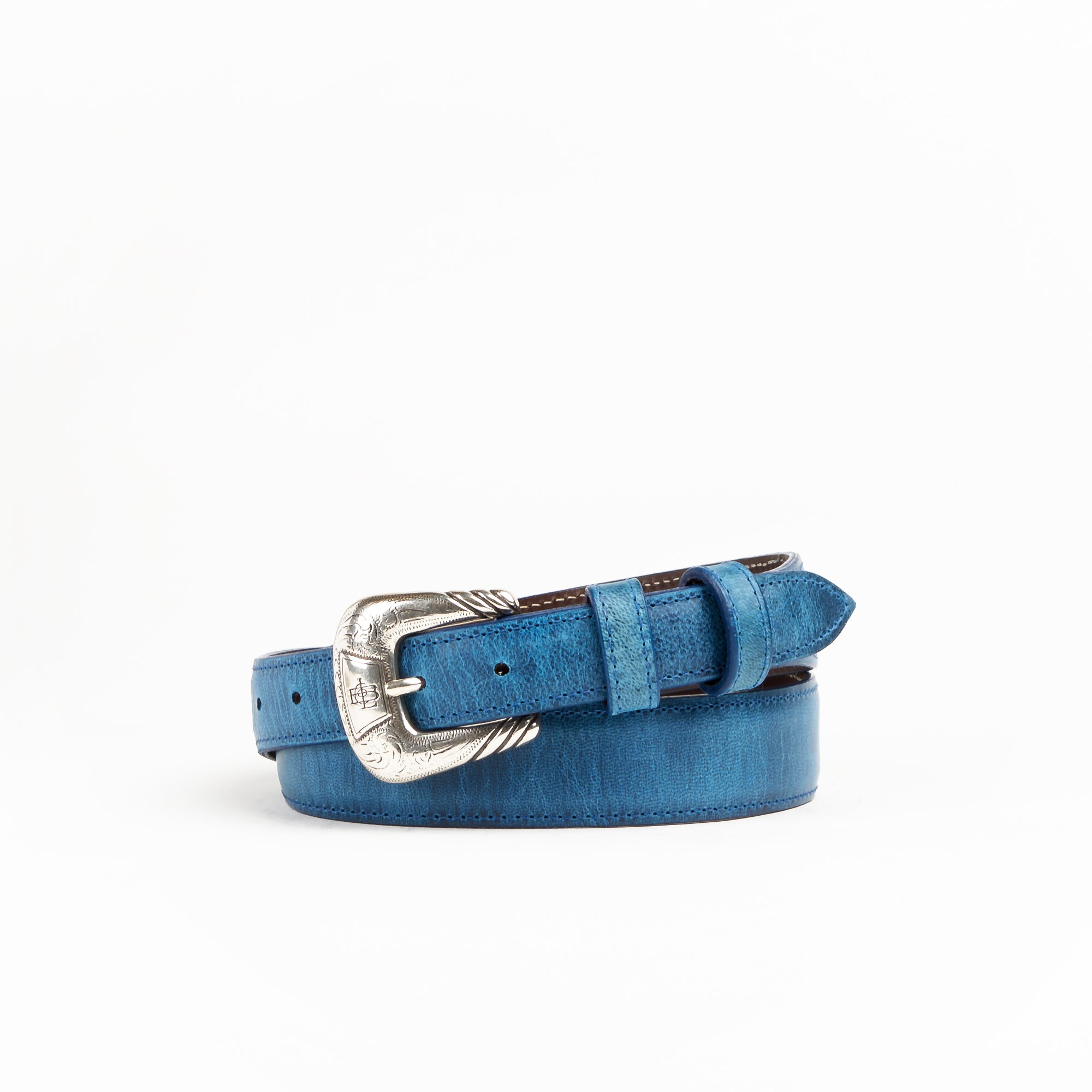 Allens Boots Exclusive Taper Belt - Mad Dog Goat - Blue