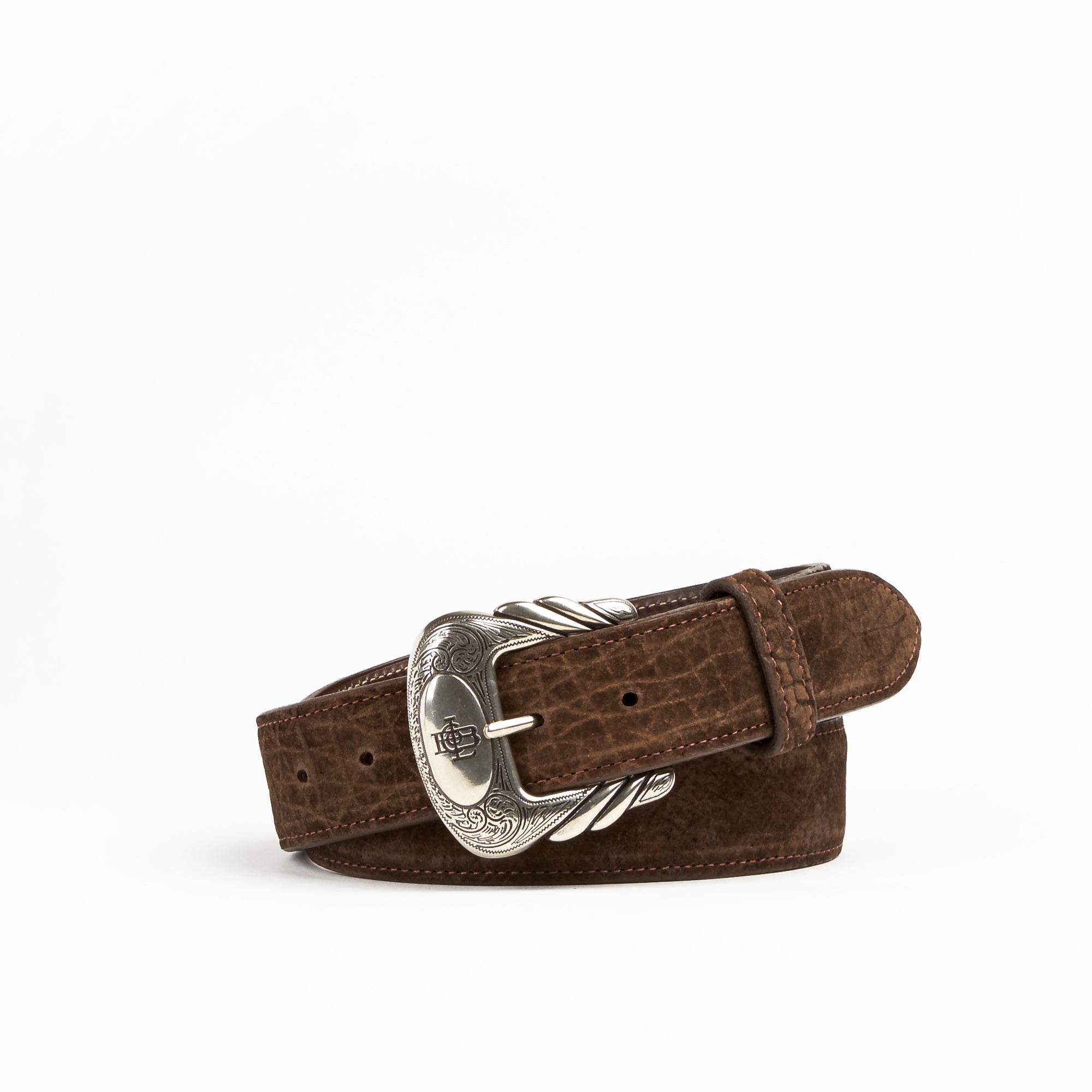 Allens Boots Exclusive Straight Chocolate Hippo Belt #5HH-B