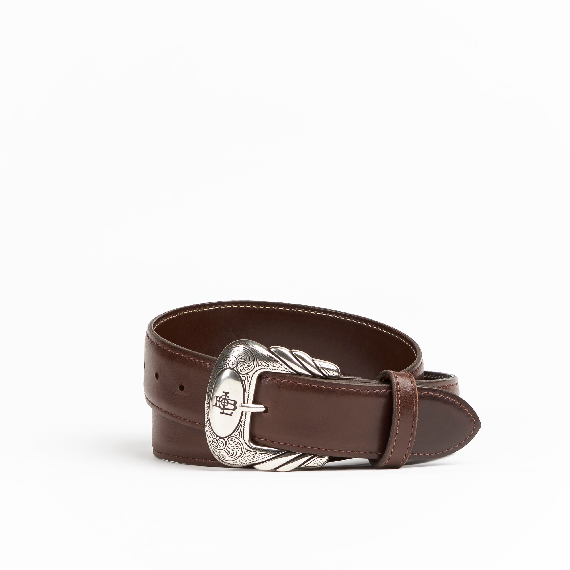Allens Boots Exclusive Straight Chocolate Calf Belt #5Q-B