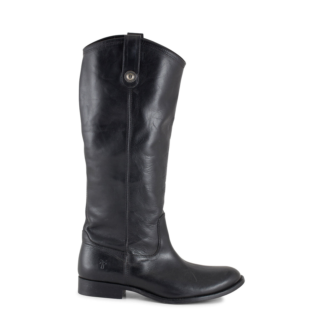 Women s Frye Boots Melissa Button Black 77167BLK Allens Boots