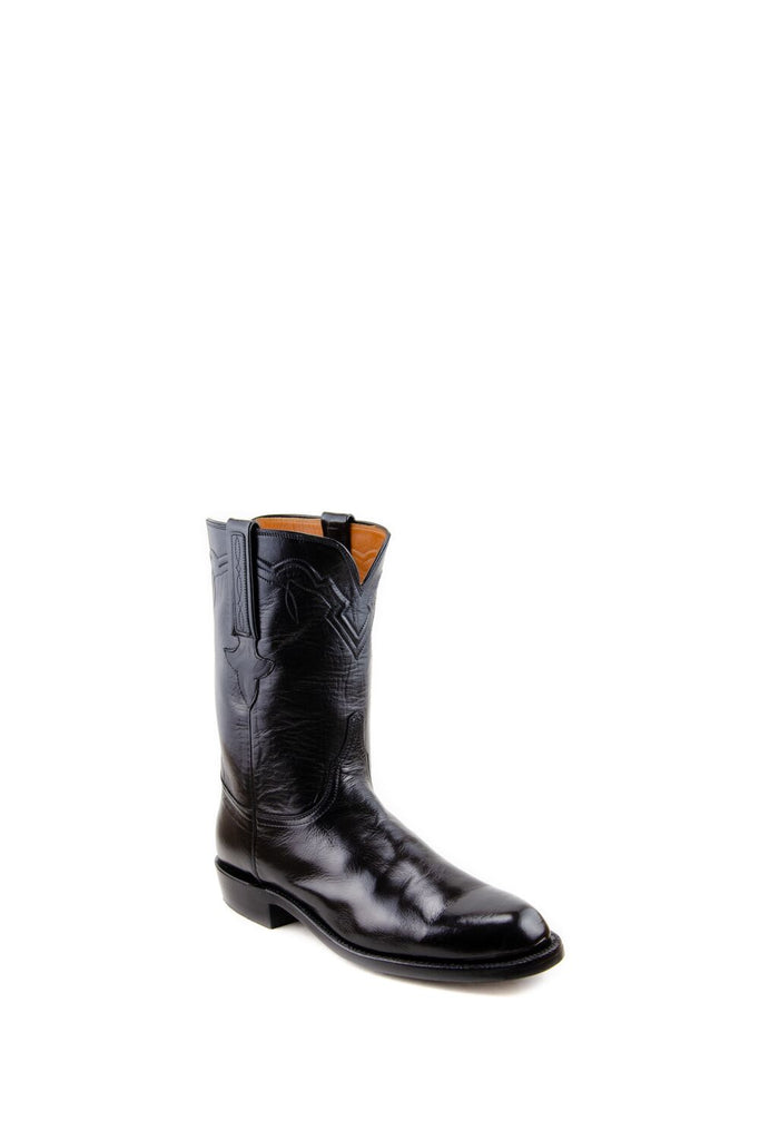 Lucchese Classic - Buffalo Calf - Roper - Black view 1