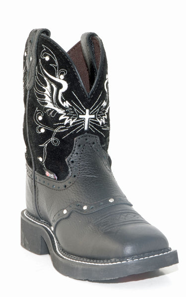 Women's Justin Deercow Black Boots #L9977 – Allens Boots