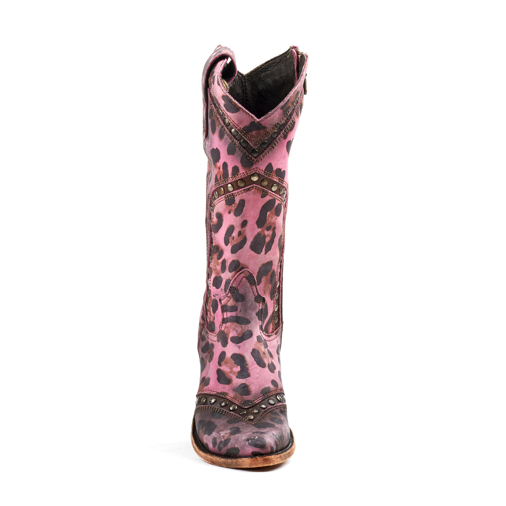 Women's Liberty Black Boots Chita Lipstick Stonewashed #LB-711228-H view 6