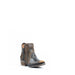 Women's Corral Cutout Shortie Boots Black/Yellow #Q5021 view 1