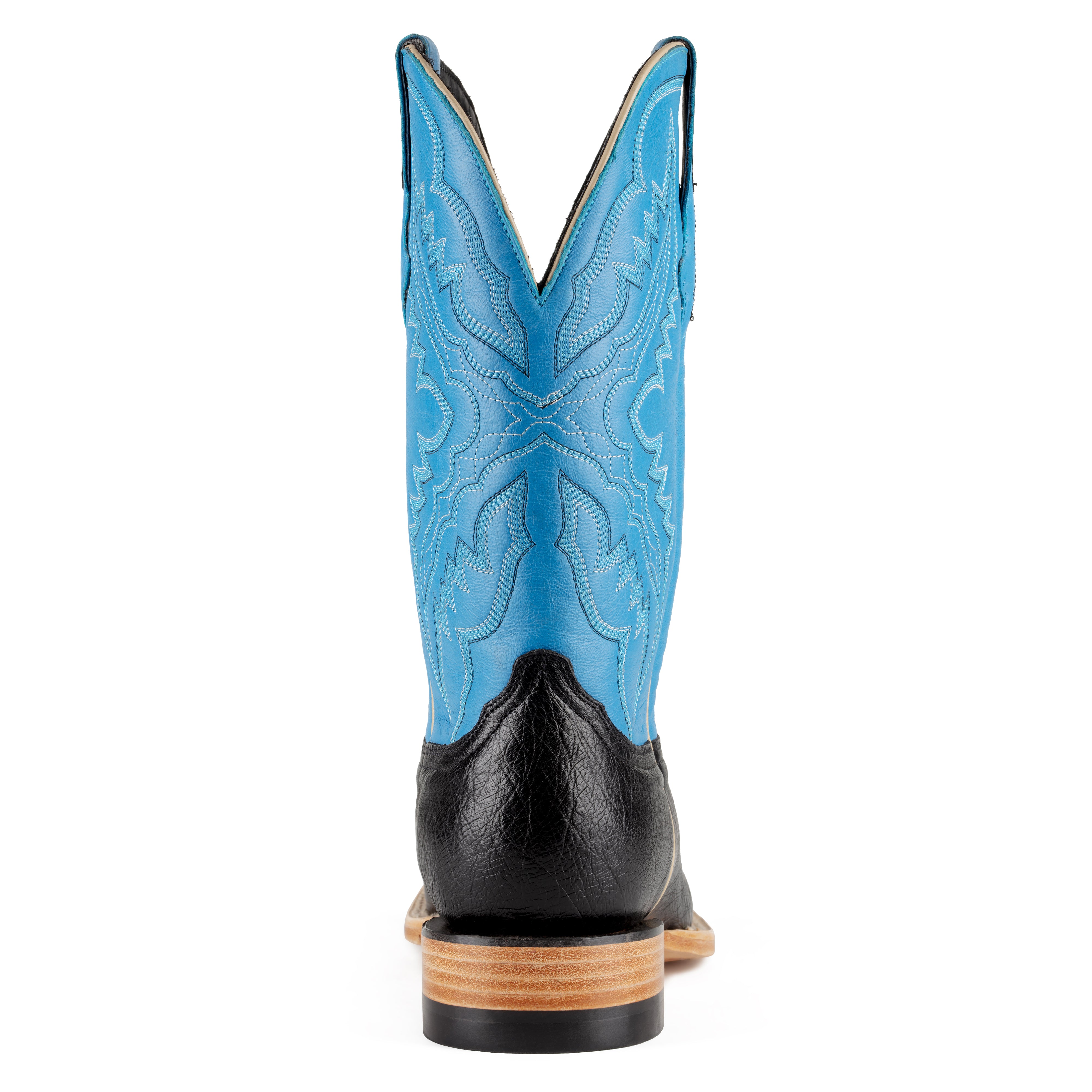 Resistol Boots - Smooth Quill Ostrich - Square Toe - Black