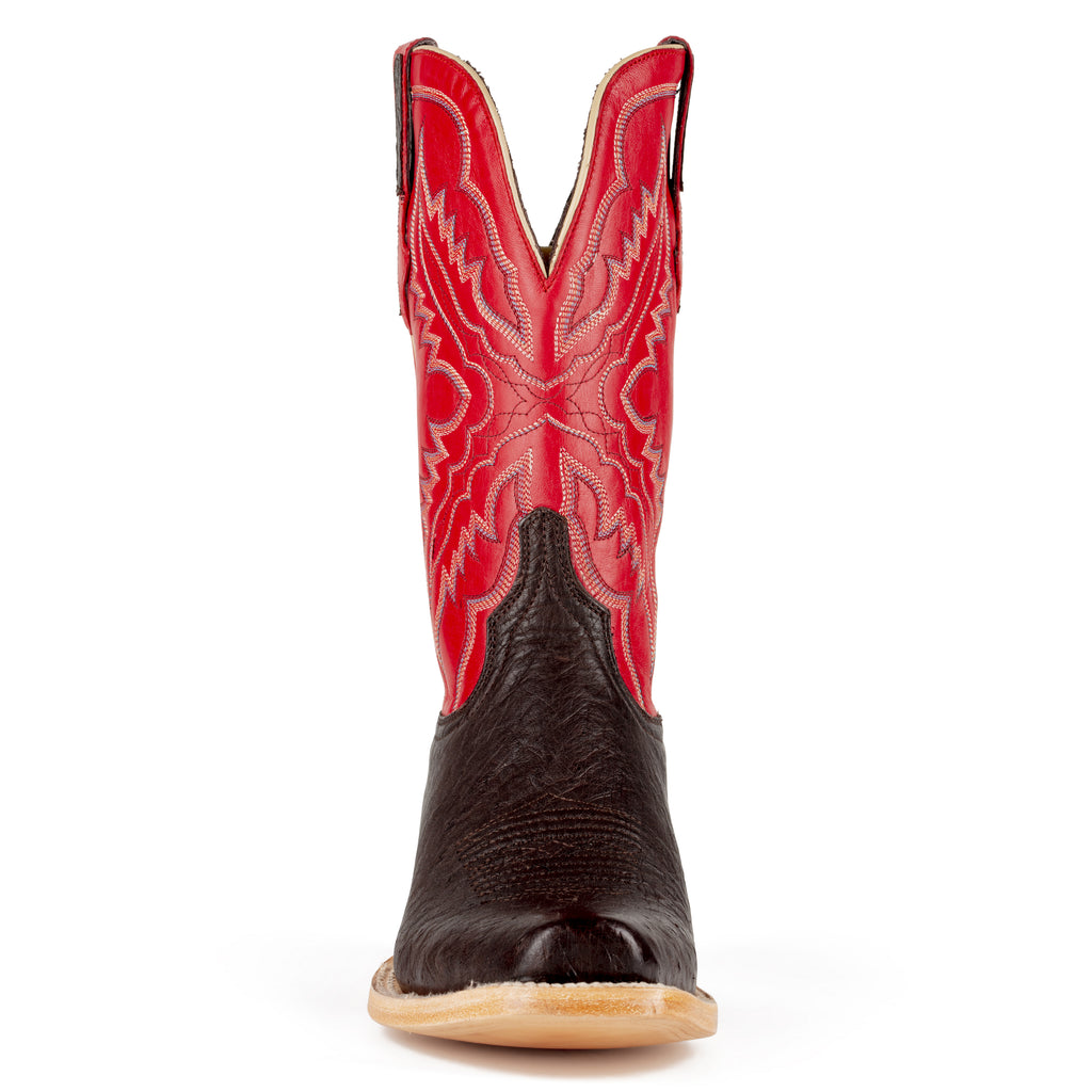 Resistol Boots Smooth Quill Ostrich Cutter Toe Nicotine