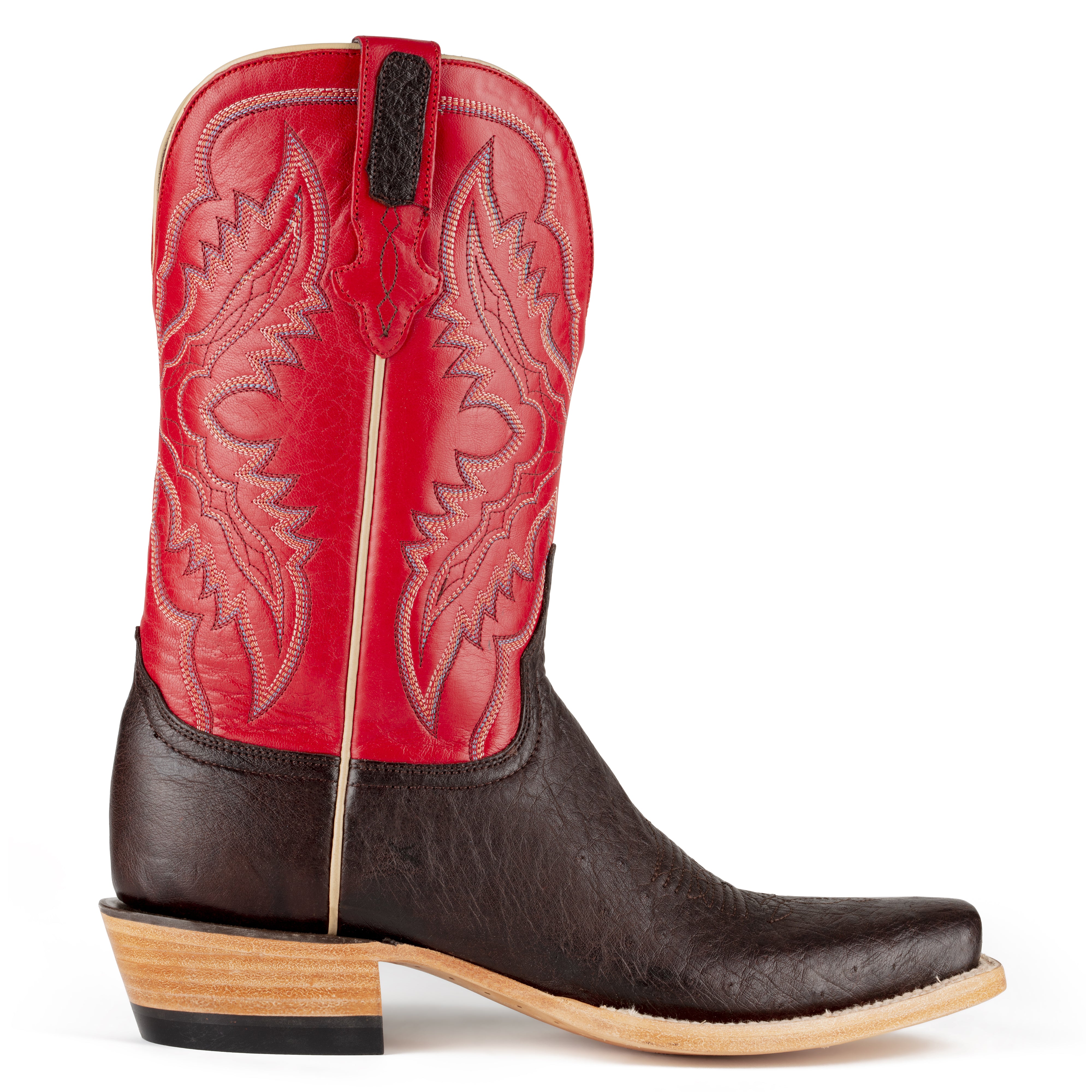 Resistol Boots - Smooth Quill Ostrich - Cutter Toe - Nicotine