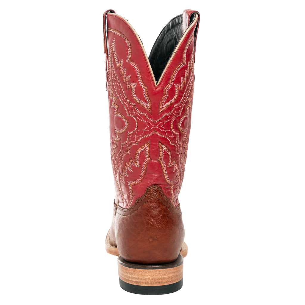 Resistol Boots - Smooth Quill Ostrich - Square Toe - Cognac view 5