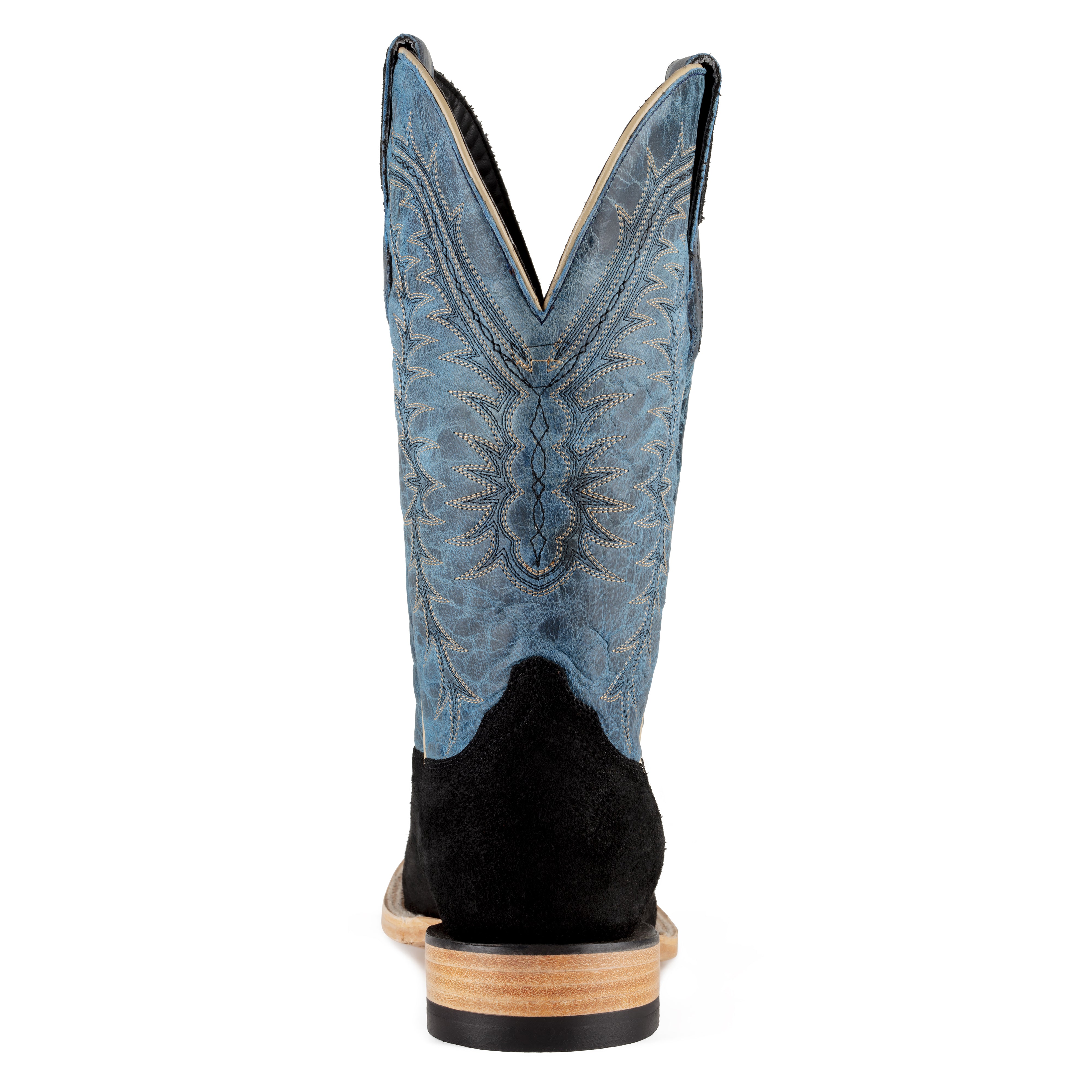 Resistol Boots - Rough Out Suede - Square Toe - Black