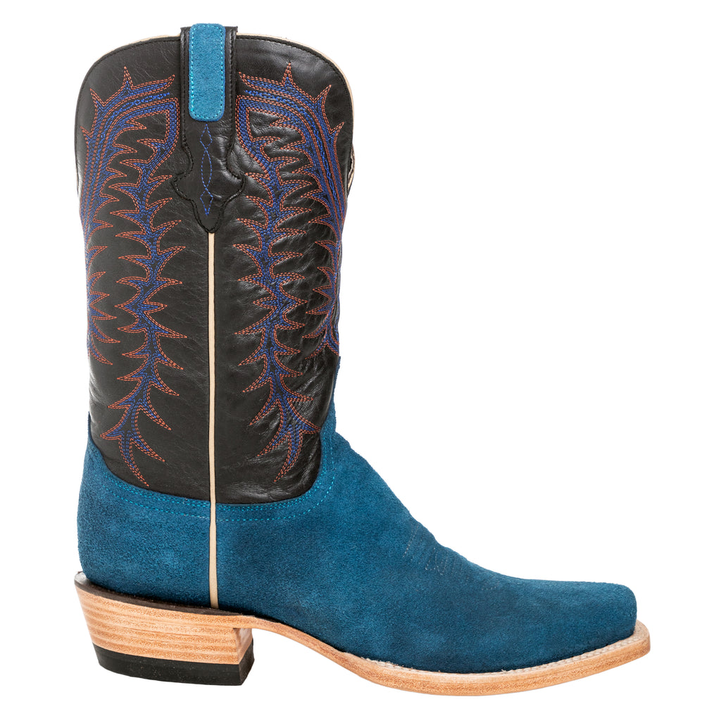 Resistol Boots - Rough Out Suede - Cutter Toe - Navy view 3