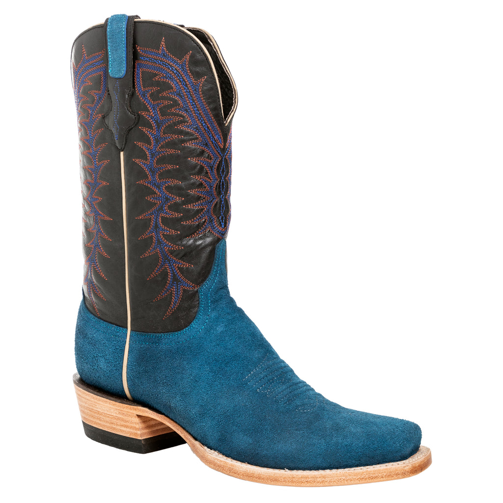 Resistol Boots - Rough Out Suede - Cutter Toe - Navy view 1
