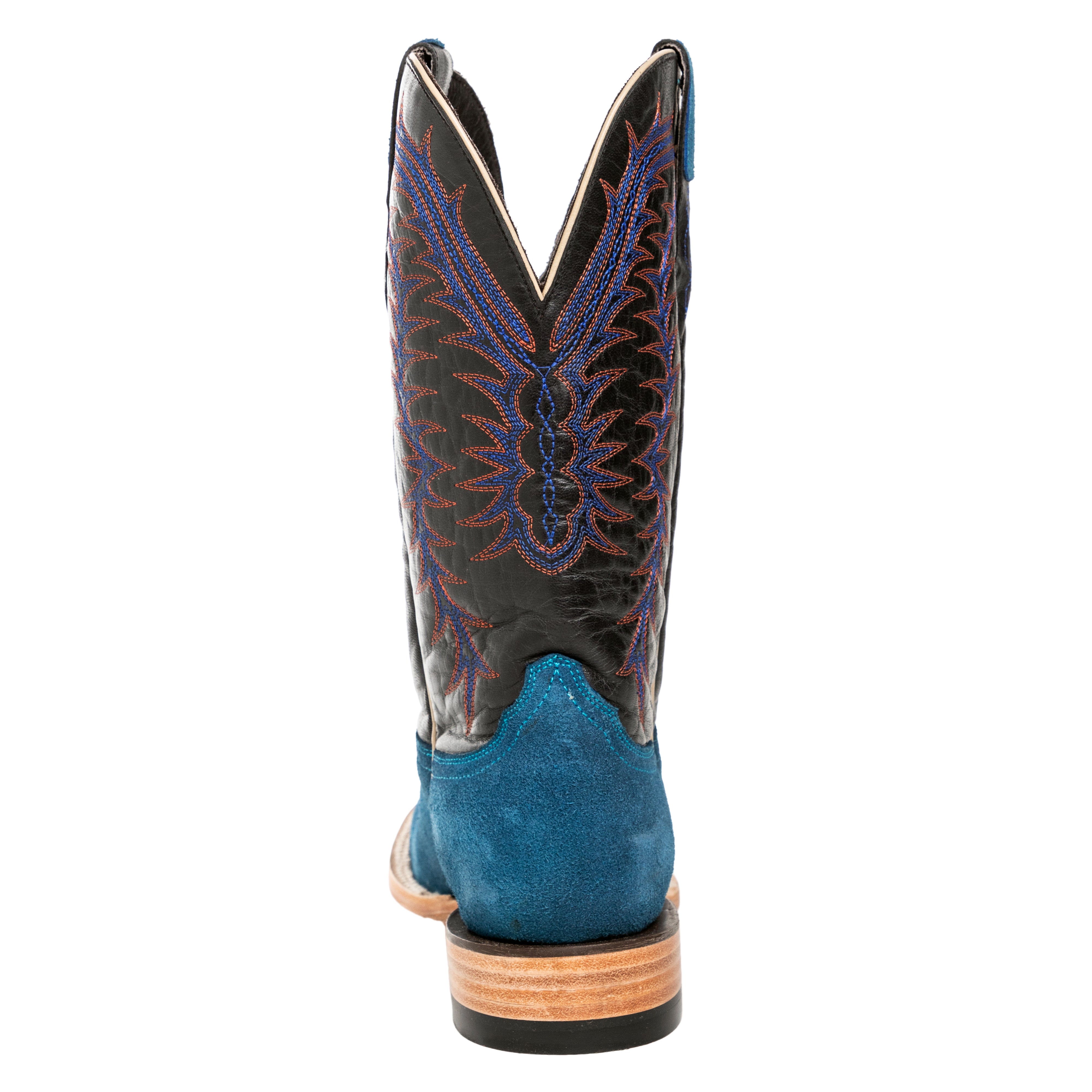 Resistol Boots - Rough Out Suede - Square Toe - Navy