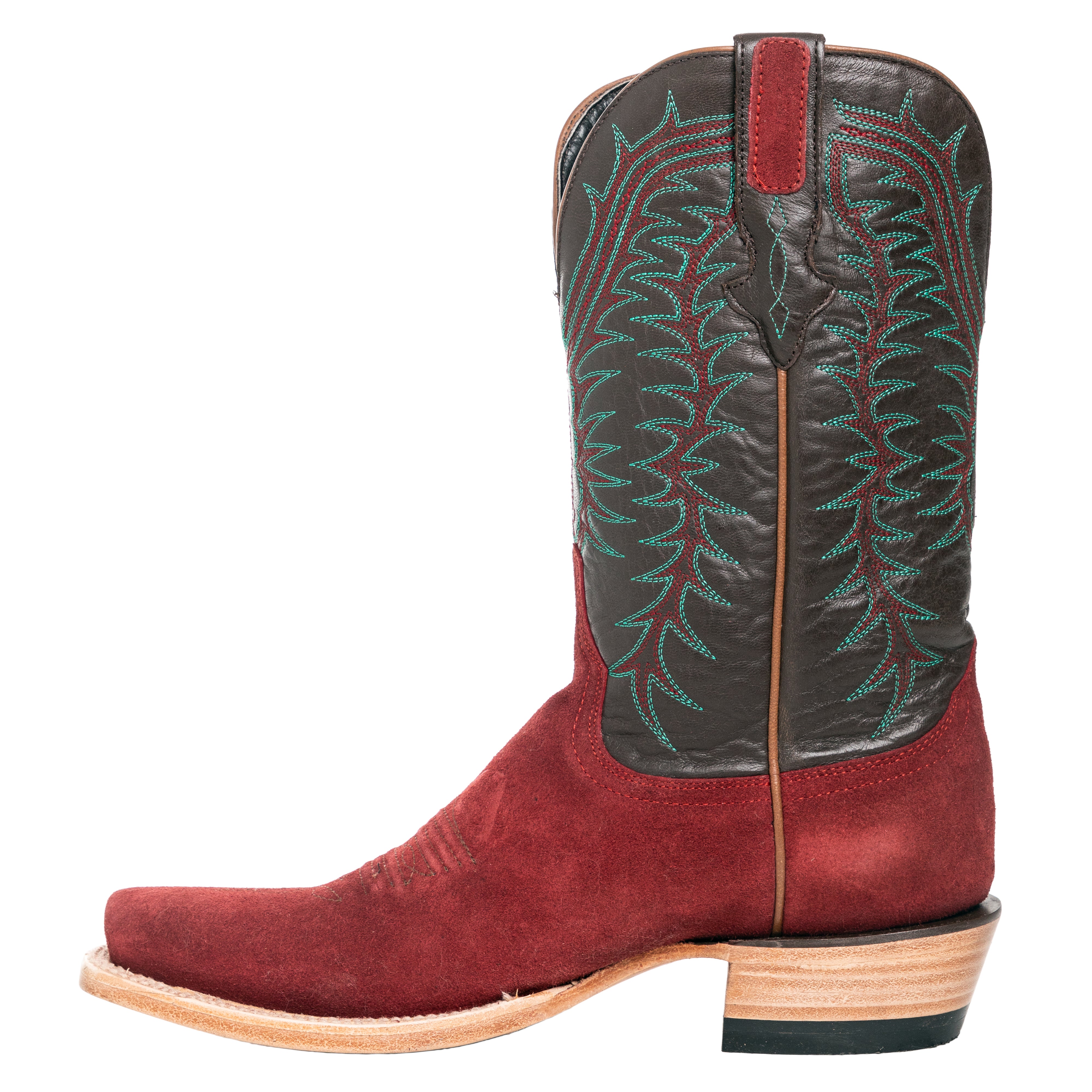 Dark red suede boots outlet