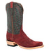 Resistol Boots - Rough Out Suede - Cutter Toe - Dark Red view 1