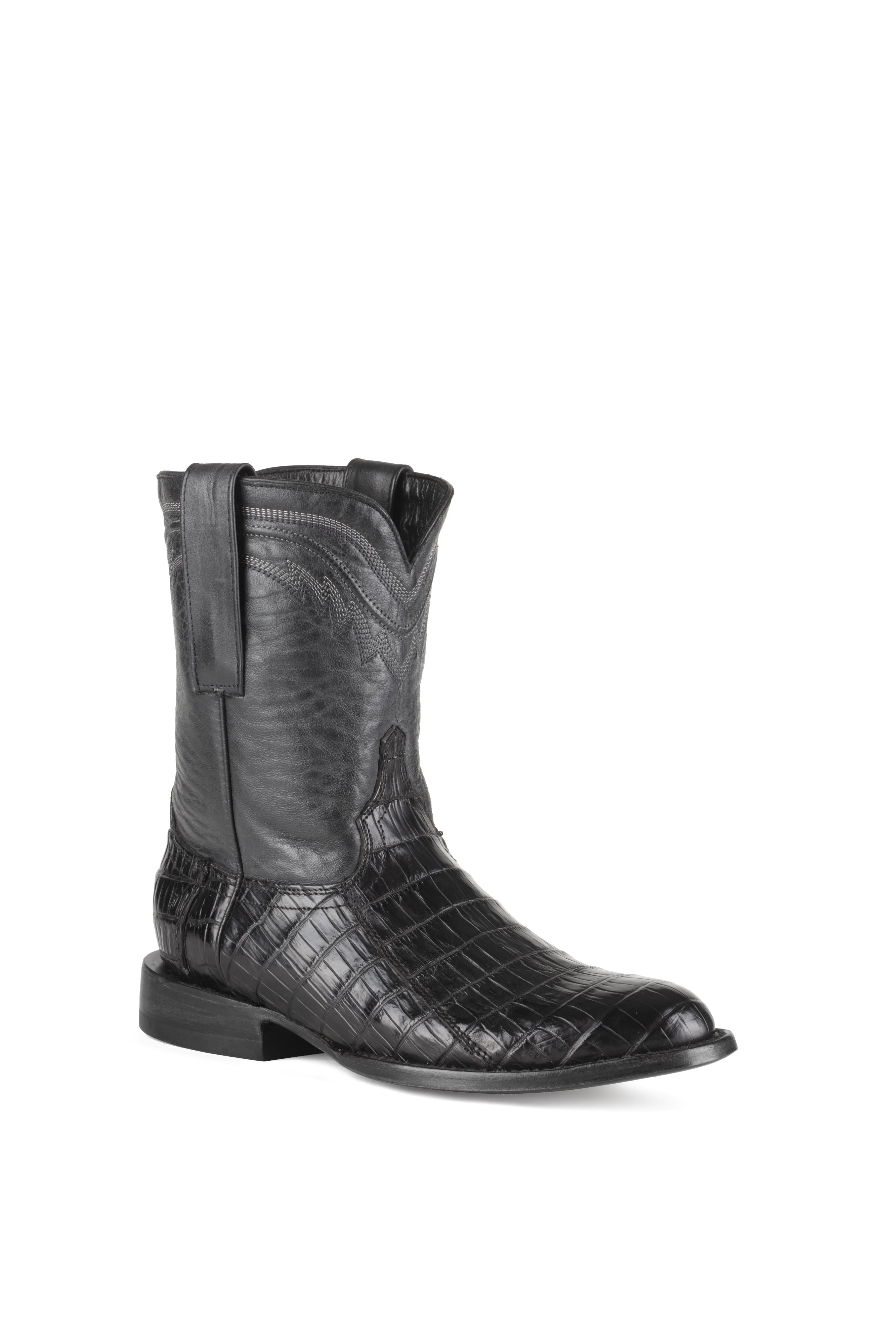 Allens Brand - Nile Belly - Roper - Black