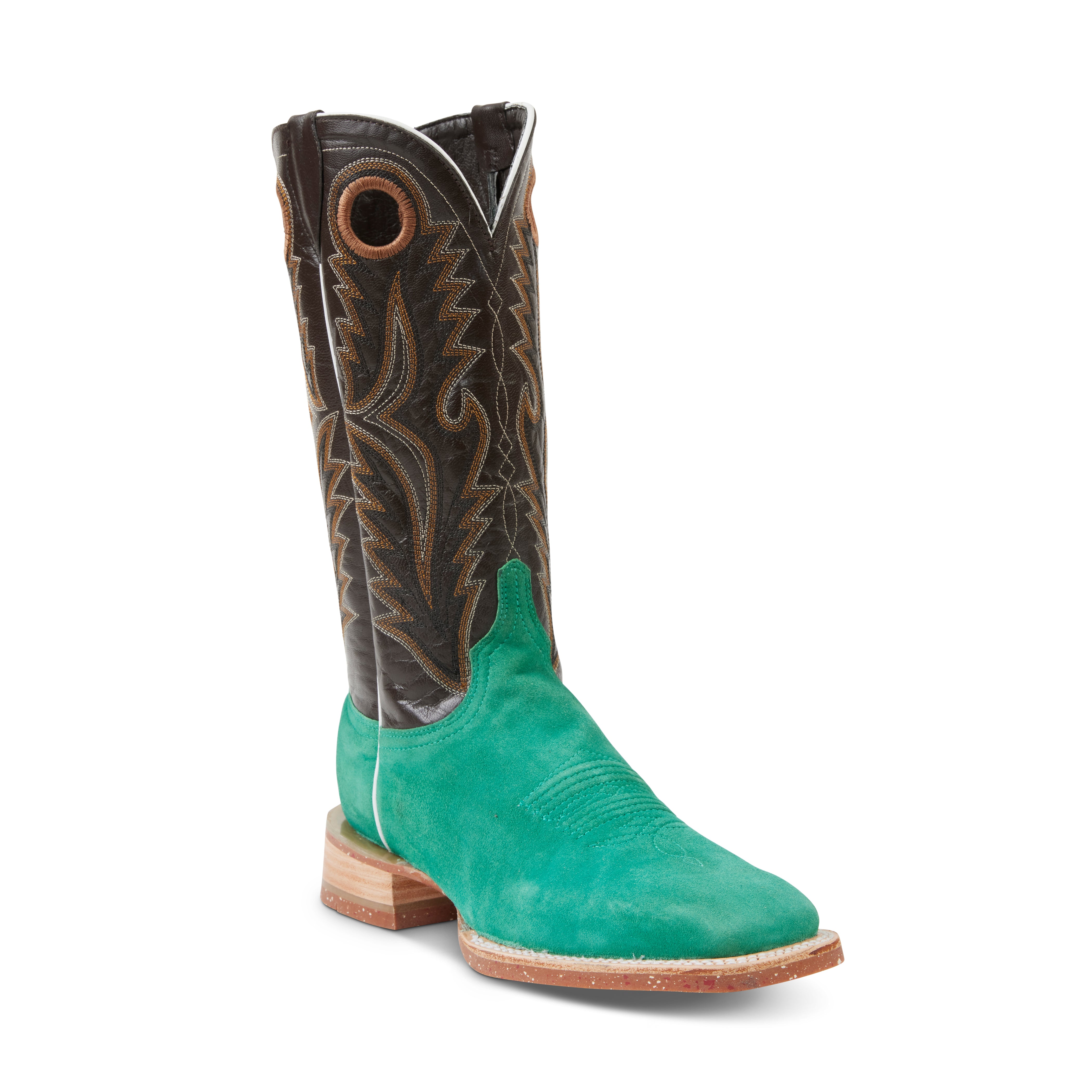 Azulado - Shane (Rubber Sole) - Square Toe - Jade