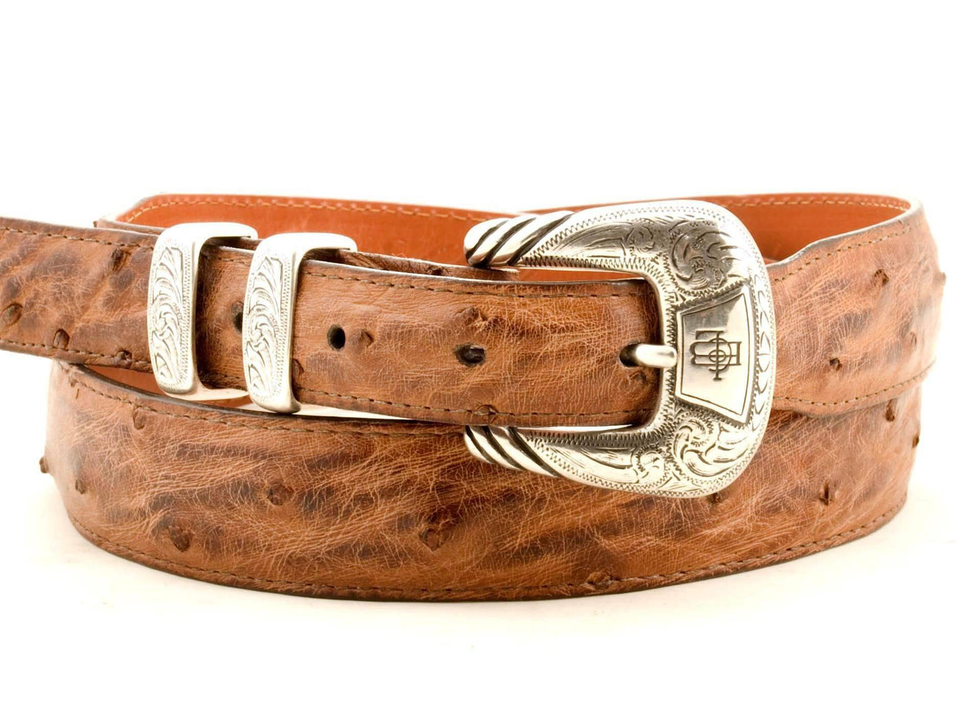 Lucchese Taper Barnwood Ostrich Belt #W01672 view 1