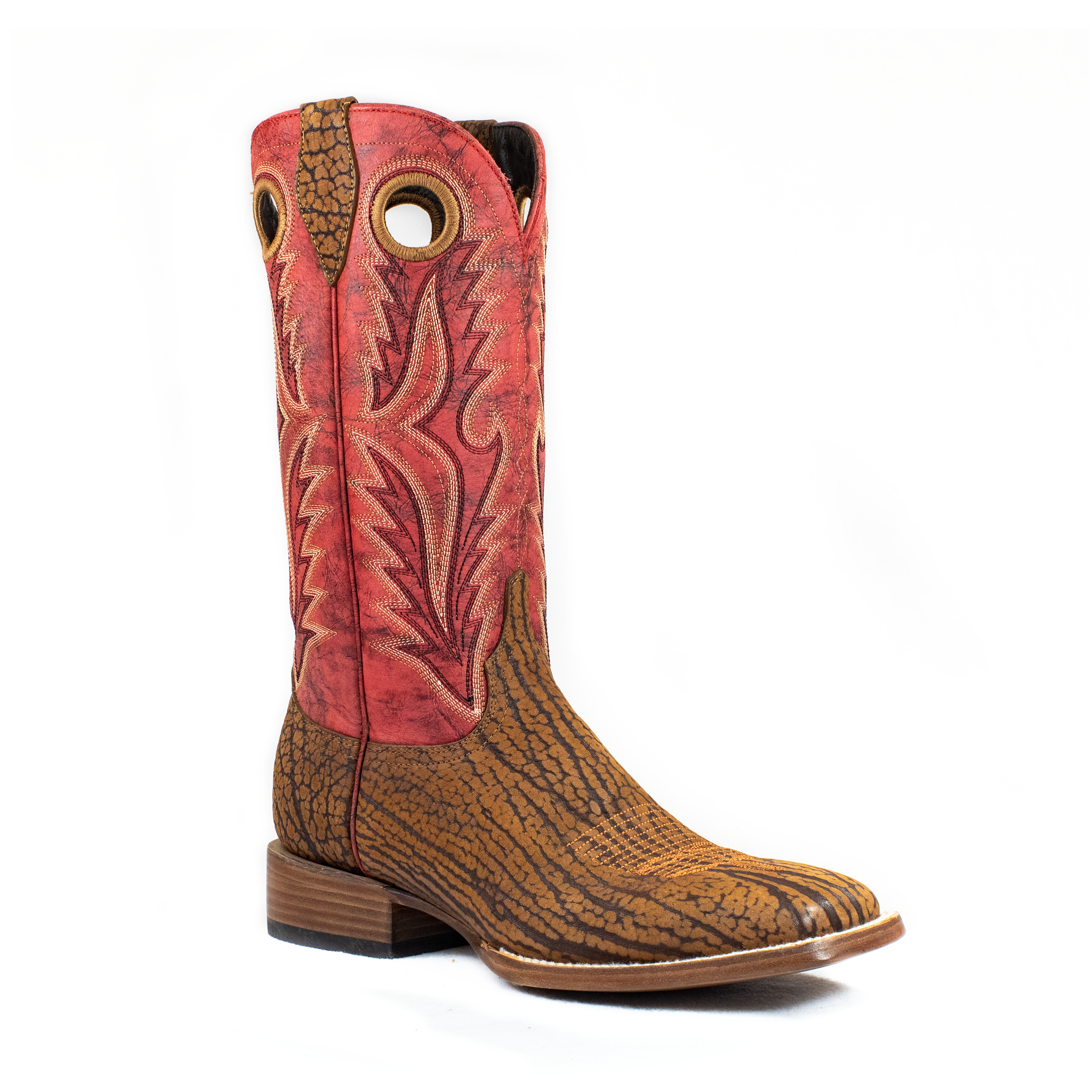 Azulado - Joaquin (Rubber Sole) - Square Toe - Rust