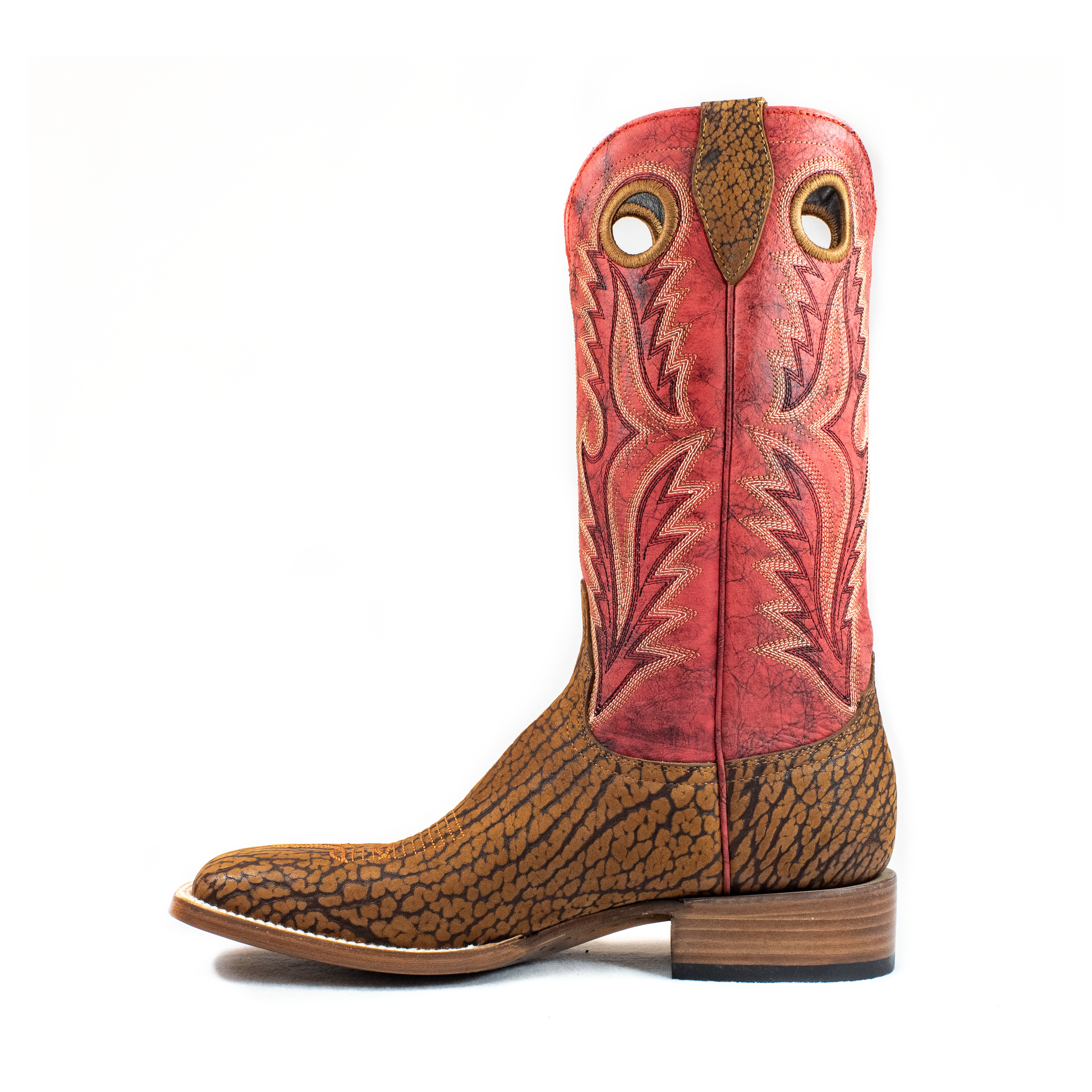 Azulado - Joaquin (Rubber Sole) - Square Toe - Rust