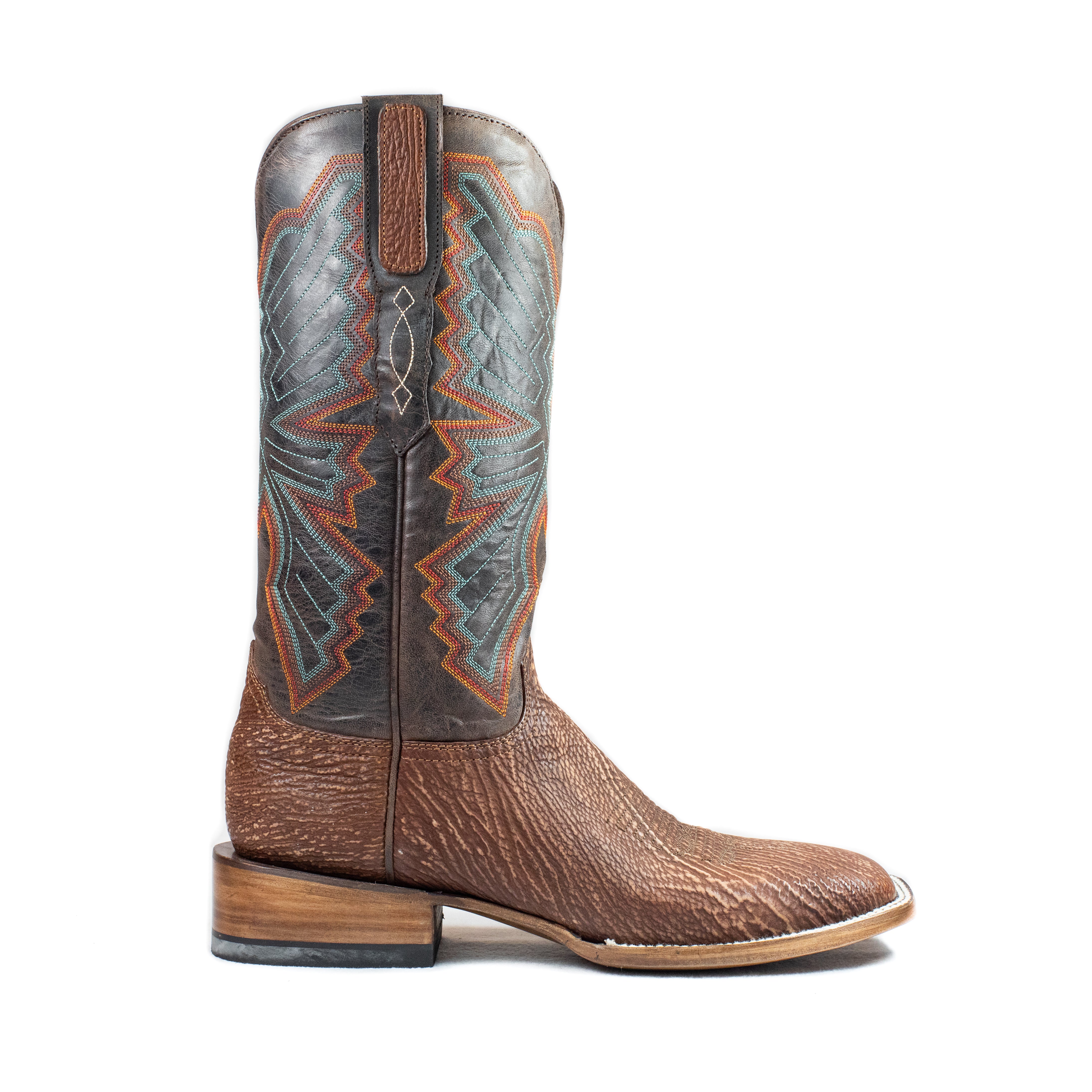 Azulado Woodrow Square Toe Wine Allens Boots