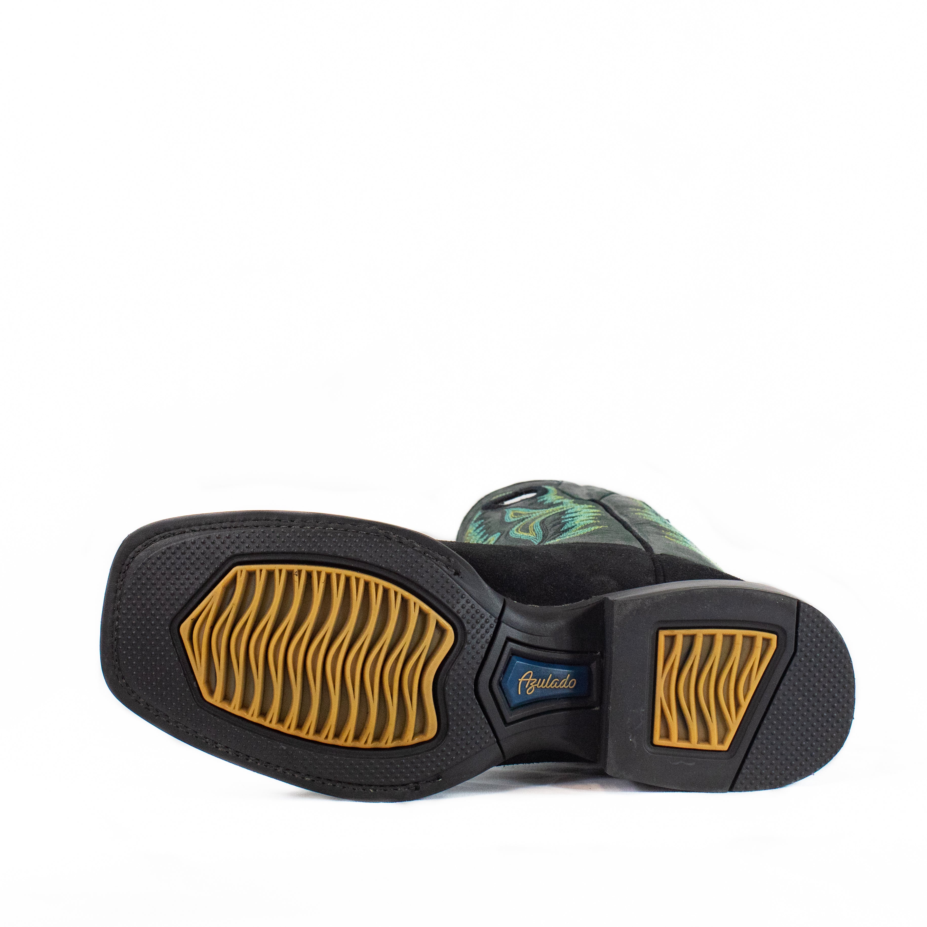 Azulado - Shane (Rubber Sole) - Square Toe - Black