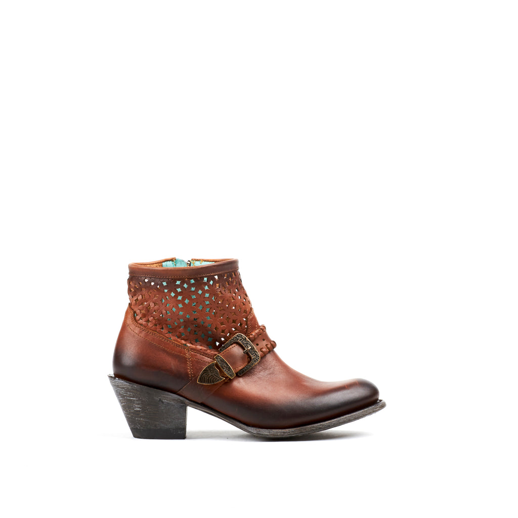 Women's Corral Boot Brown Cutout Ankle #Z0016 view 5