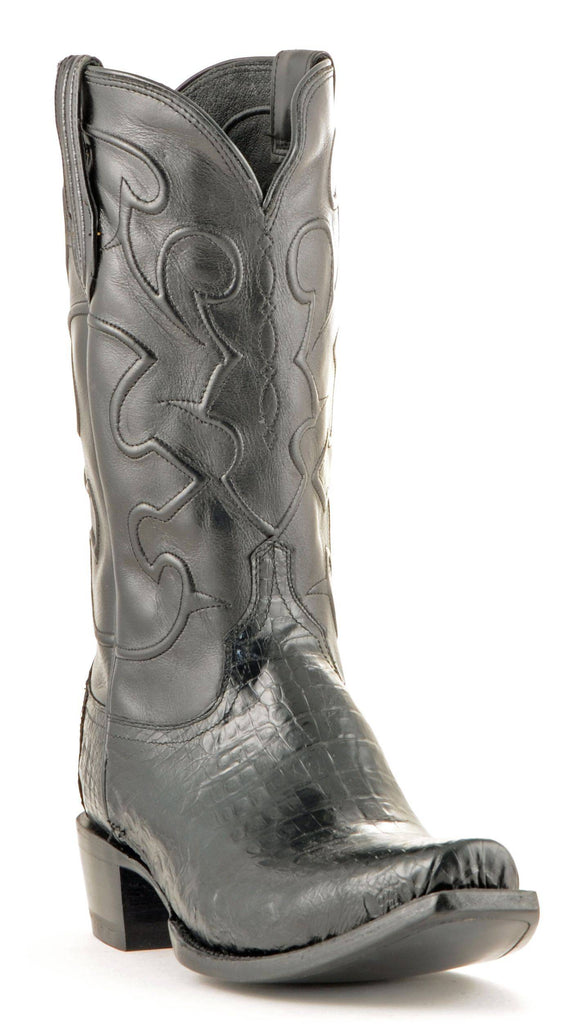 Lucchese - Caiman Belly - Black view 2