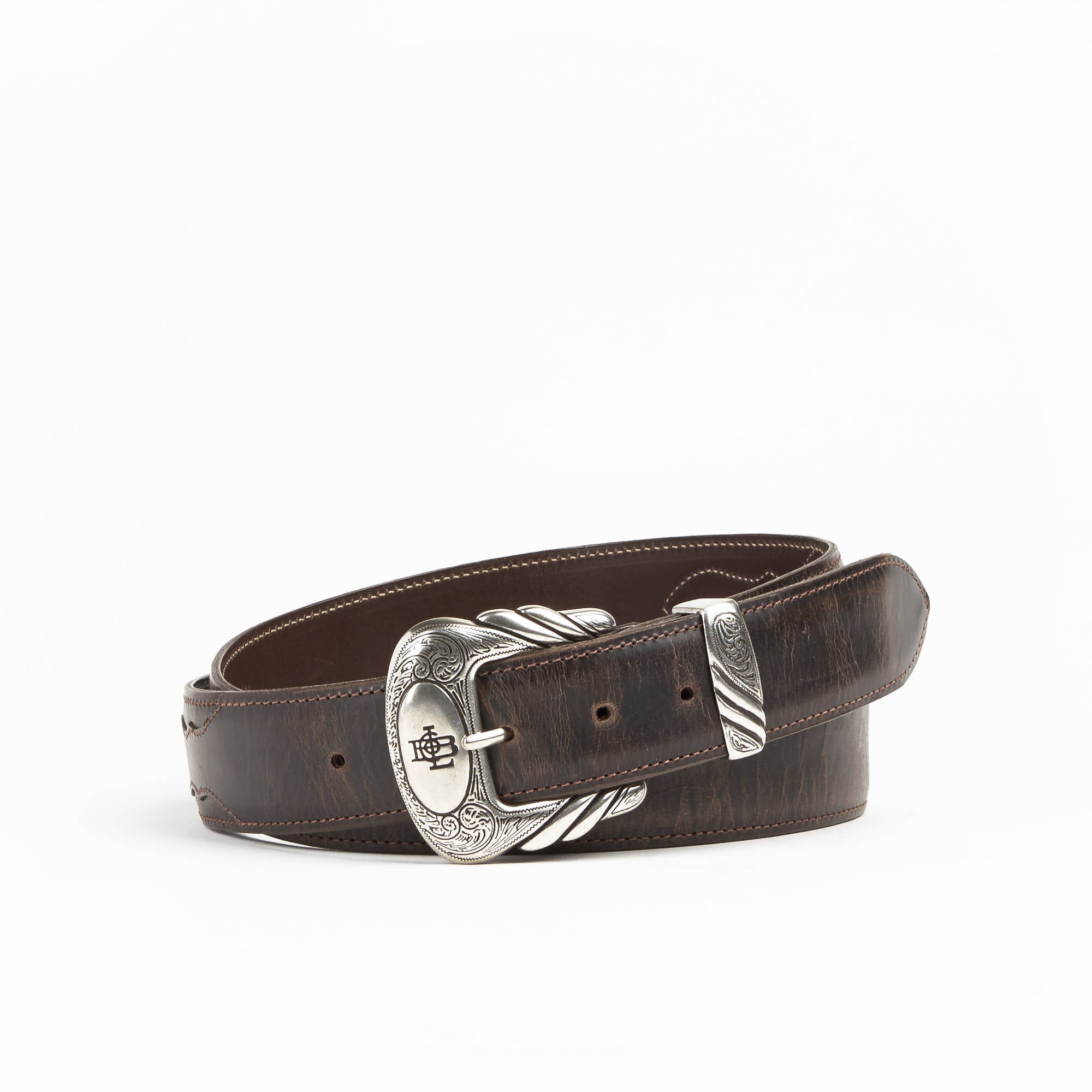 Allens Boots Exclusive Straight Chocolate Mad Dog Goat Belt #5GG-MC